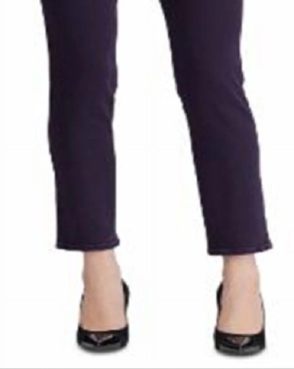 RALPH LAUREN Womens Purple Zippered Pocketed Ankle Straight leg Jeans Size: 10