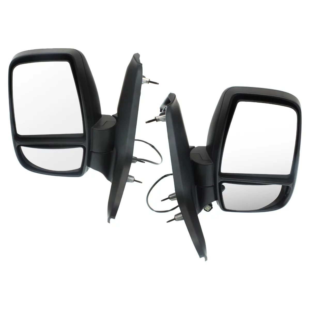 AutoShack Driver and Passenger Mirror Power Manual Folding Textured Black Set of 2 Replacement for 2015 2016 2017 Ford Transit-250 Transit-150 Transit-350 HD 3.2L 3.5L 3.7L V6 RWD KAPFO1320551PR