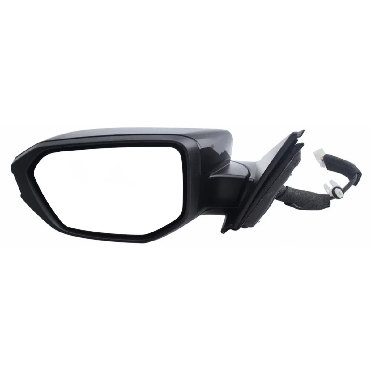 AutoShack Driver and Passenger Mirror Power Manual Folding Non-Heated Textured Black Set of 2 Replacement for 2016 Honda Civic 1.5L 2.0L FWD KAPHO1320283PR