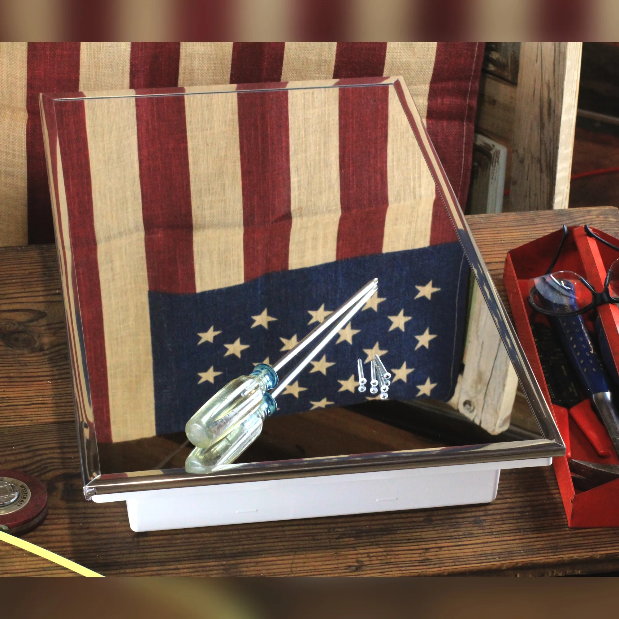 21-2-36-13 Media 16in x 36in Frameless Recessed Medicine Cabinet with 13 shelves