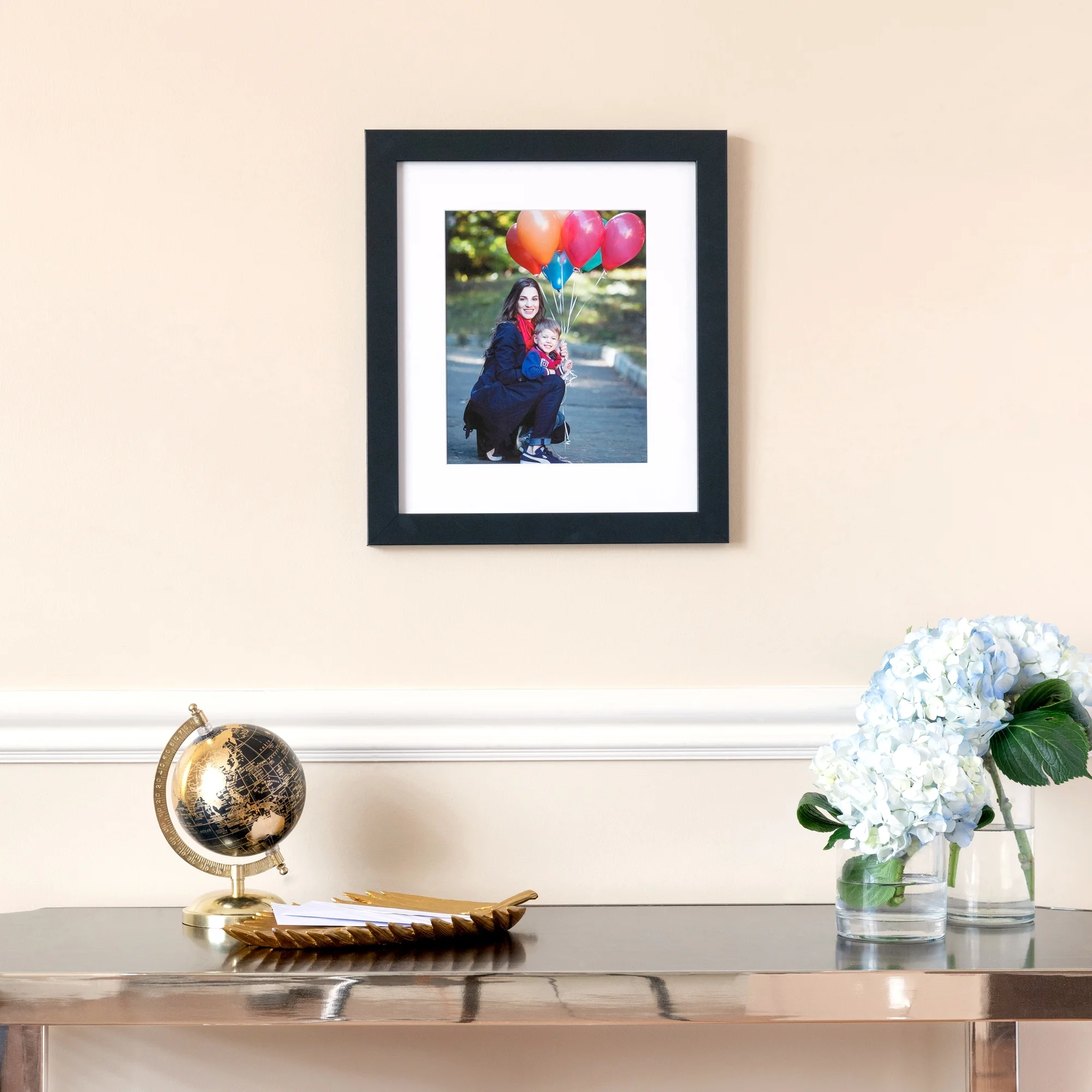 ArtToFrames 12x24 Inch Black Picture Frame, This Black MDF Poster Frame is Great for Your Art or Photos, Comes with 060 Plexi Glass (3943)