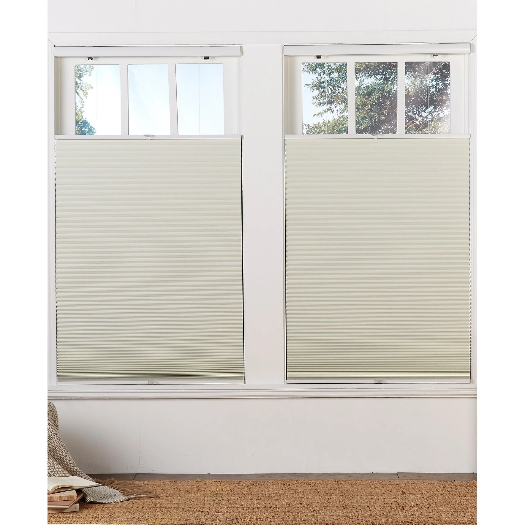 Copper Grove  Yerevan 64-inch Cream/White Blackout Top Down/Bottom Up Shade 70 - 79 Inches 72 x 64
