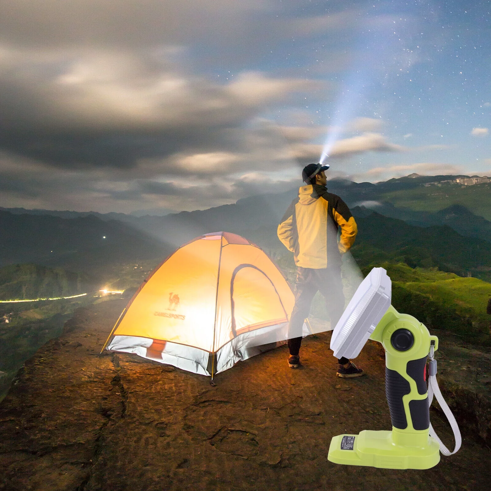LED Flashlight 900LM 1100LM 2000LM Adjustable Portable Spotlight Work Light