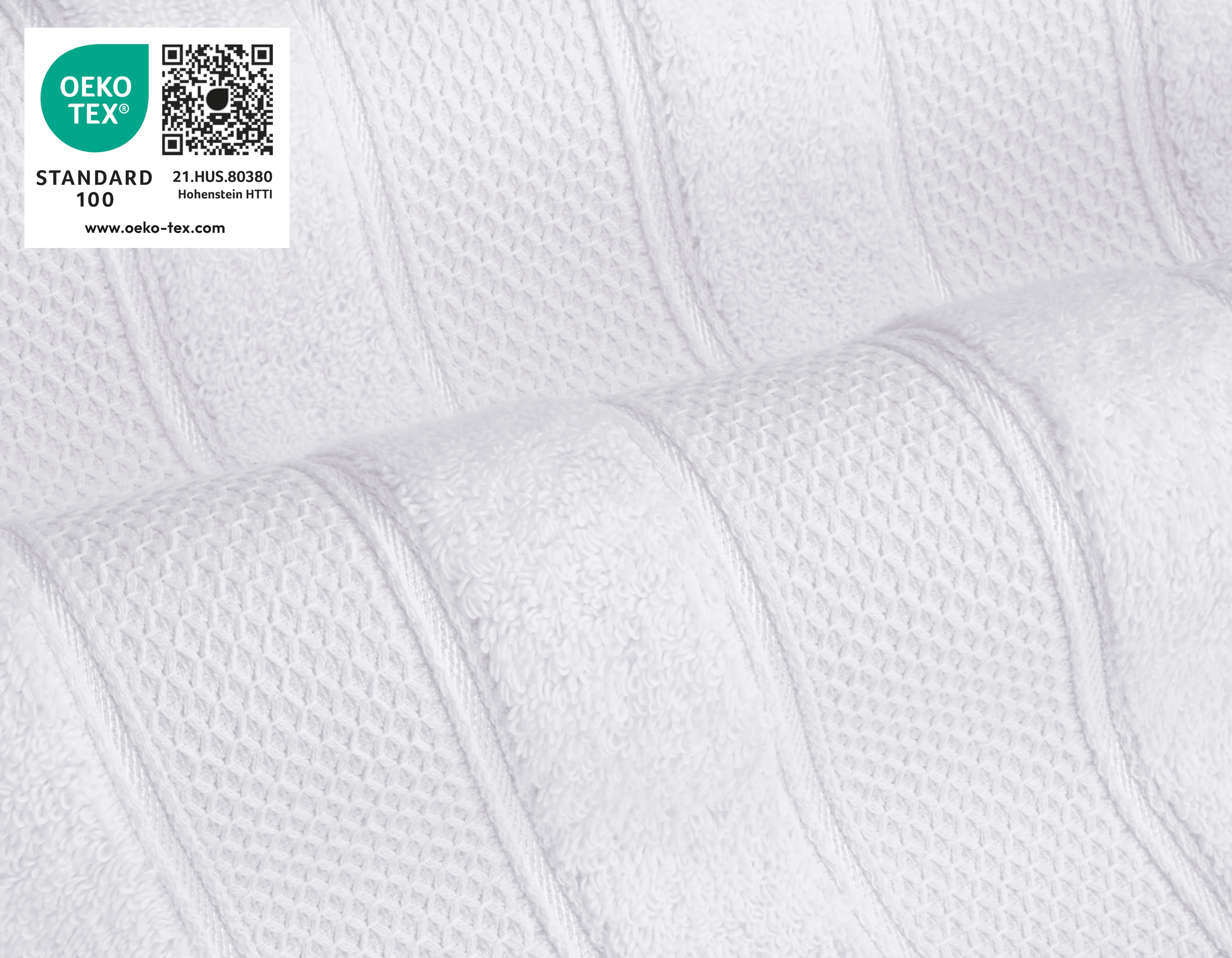 American Soft Linen Salem 6 Piece Bath Towel Set, 100% Combed Cotton, White