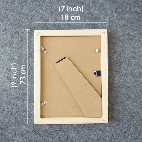 Buffalo Body Rips Horns Art Deco Fashion Desktop Adorn Photo Frame Display Art Painting Wooden