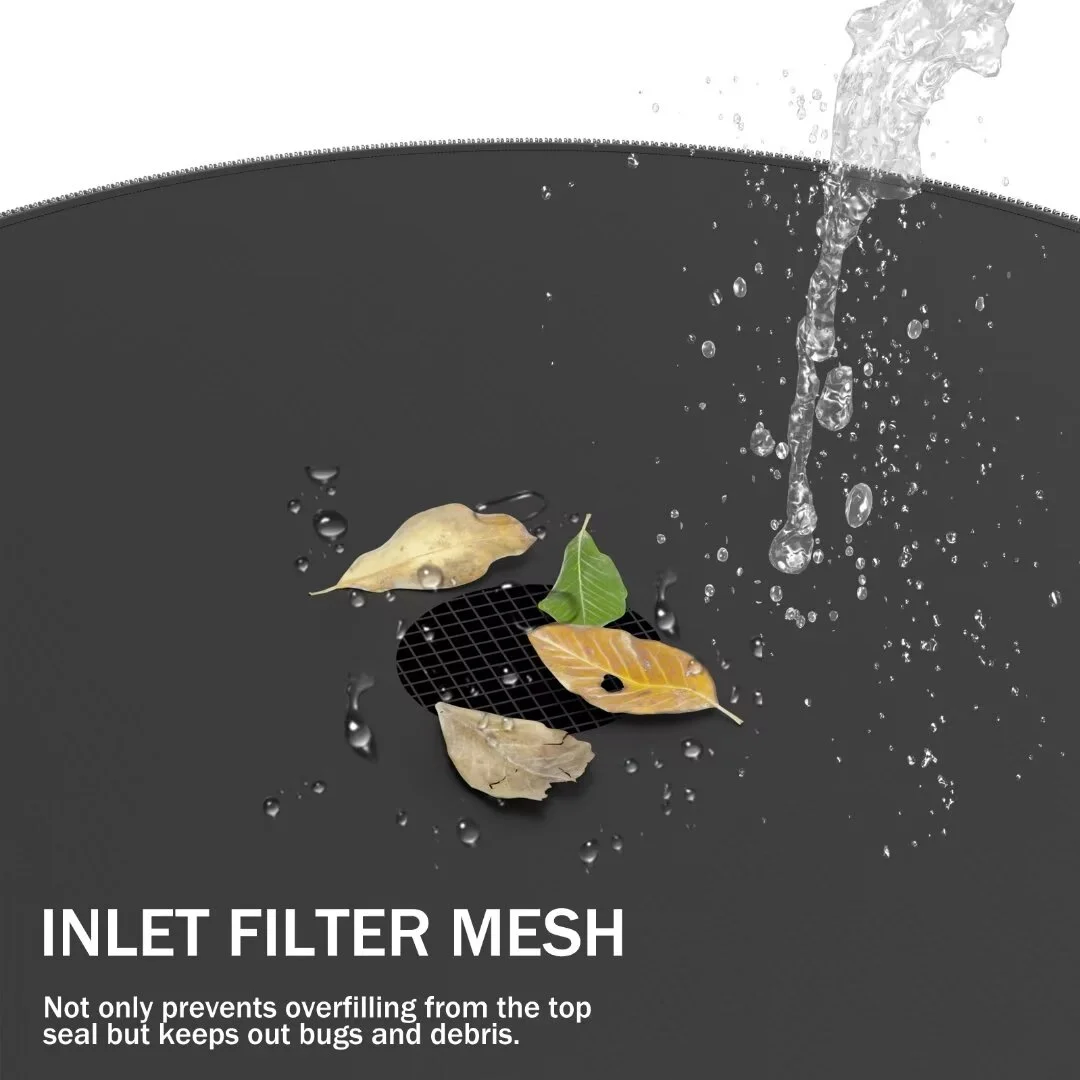 Docred 53 Gallon Collapsible Rain Barrel,Large Capacity, Portable Rain Barrels, Portable Water Tank Storage Container, PVC Rainwater Collection System Including Spigots and Overflow Kit