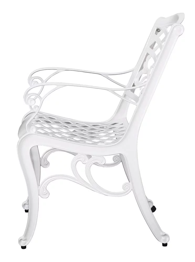 Christopher Knight Home Phoenix Outdoor White Cast Aluminum Arm Chair (Set of 2) by