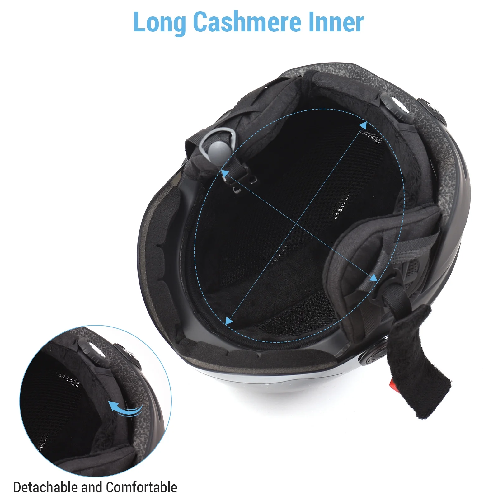 Lixada Winter Safety Equipment Ski Helmet Snowboarding Protective Gear for Head Protection in Snow