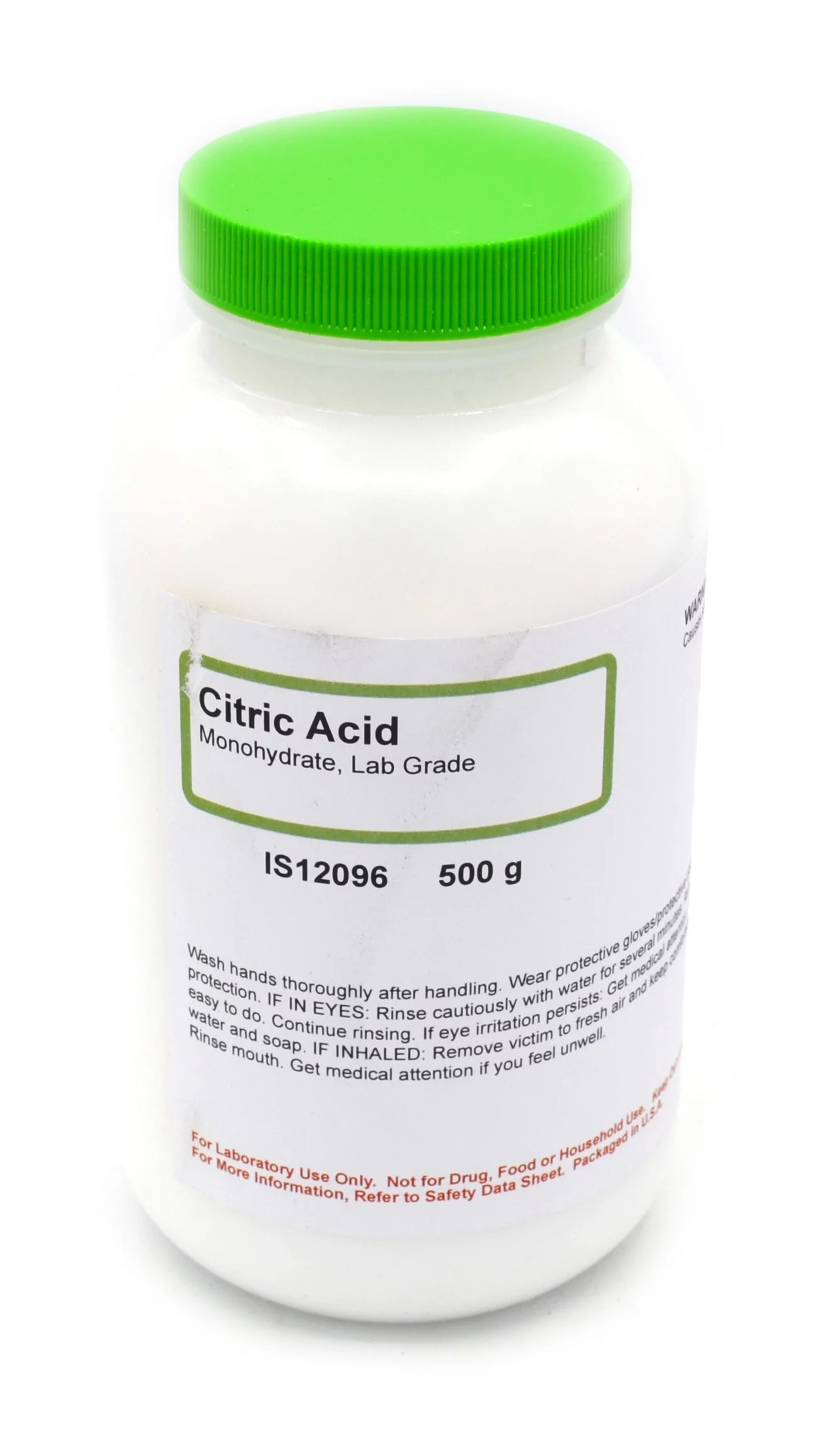 Monohydrate Laboratory-Grade Citric Acid, 500g - The Curated Chemical Collection