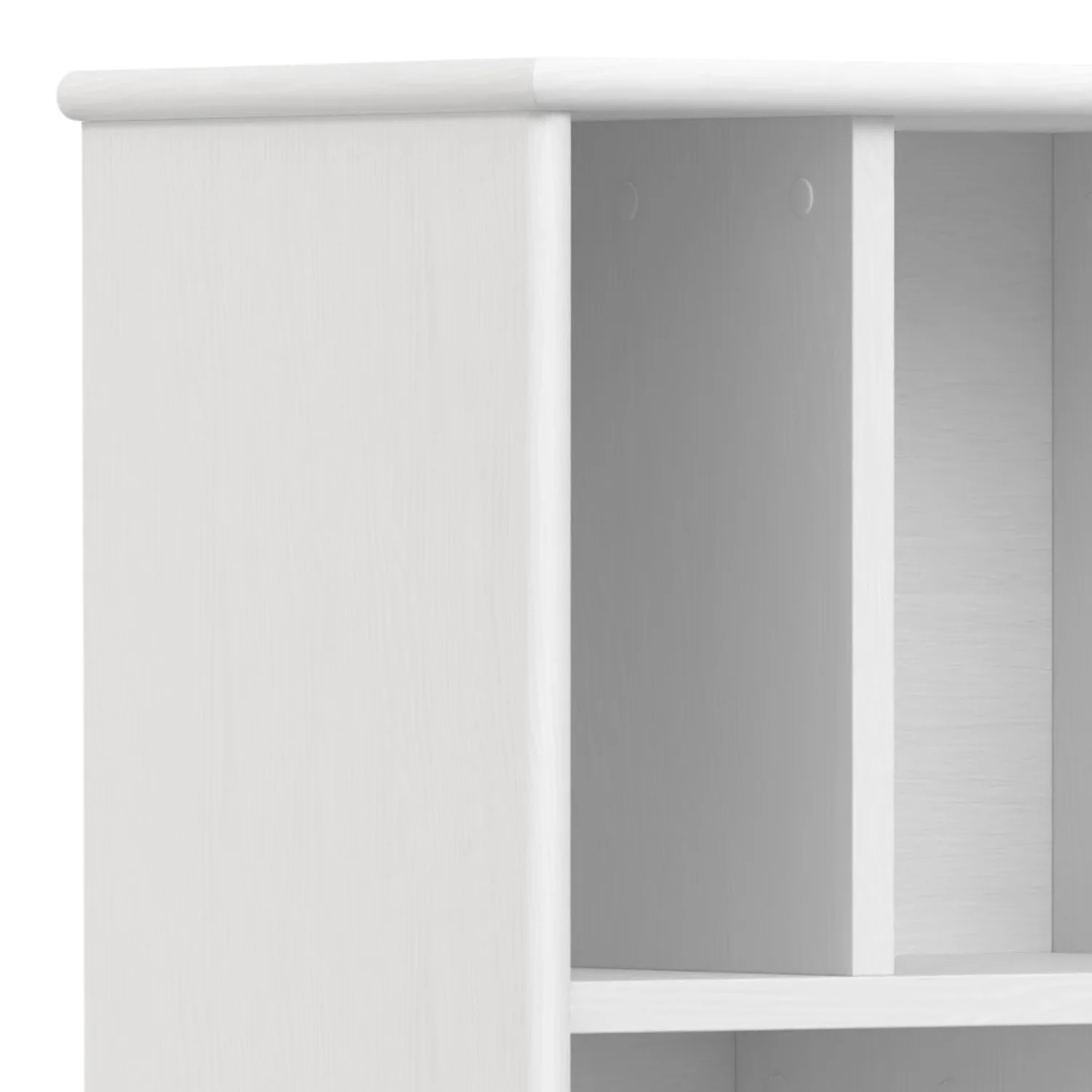 Simpli home Draper SOLID HARDWOOD 64 inch x 22 inch Mid Century Modern Bookcase and Storage Unit in White