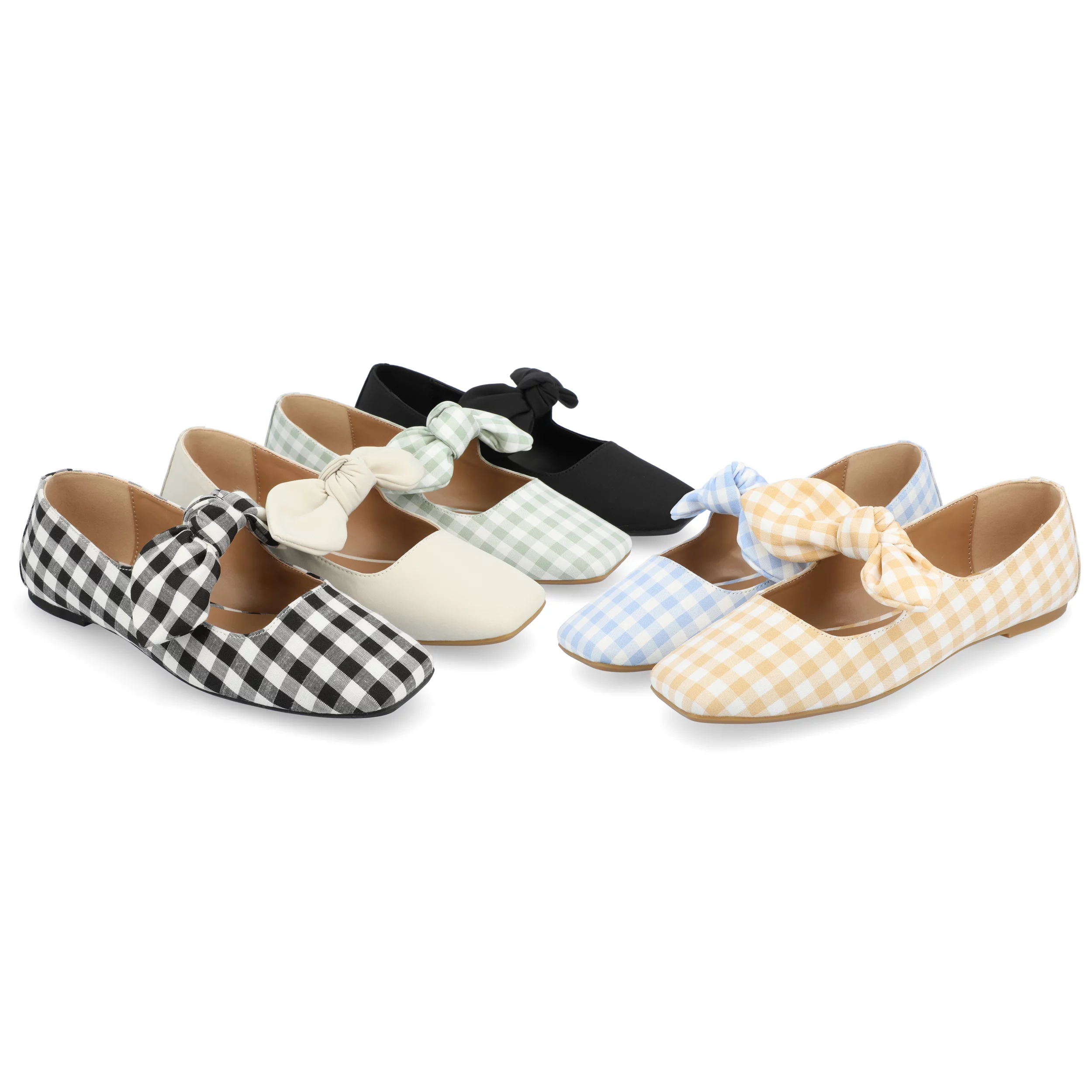 Journee Collection Womens Seralinn Tru Comfort Foam Mary Jane Slip On Square Toe Flats