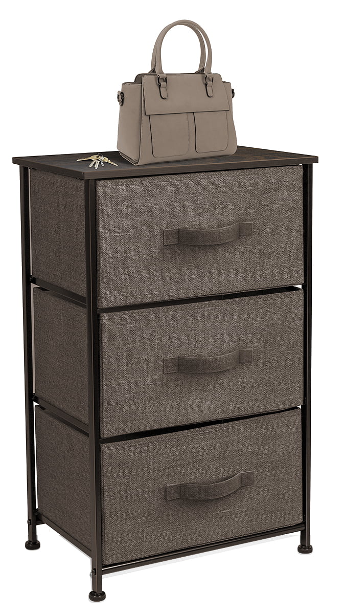 3 Drawers Chest Dresser - Brown