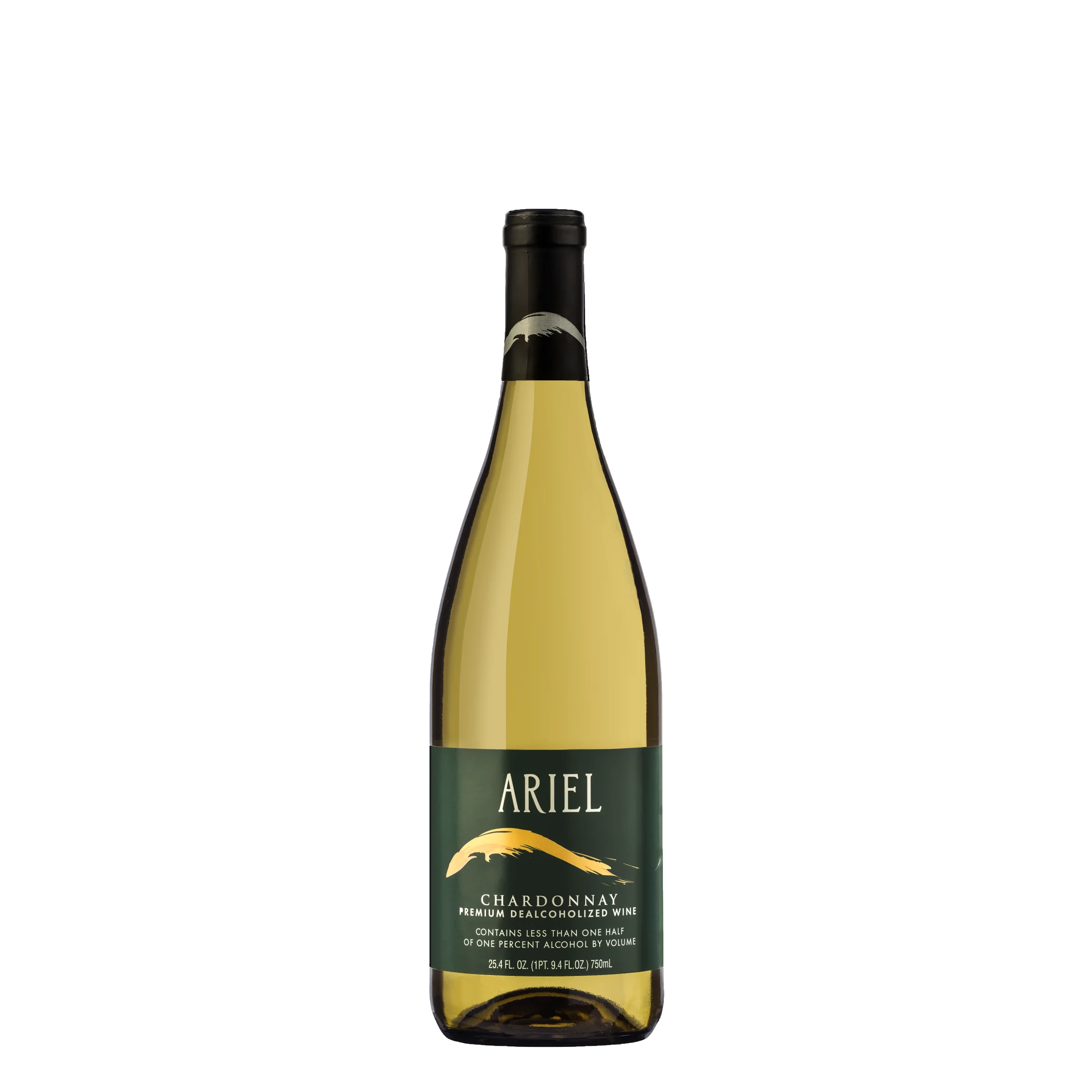 Ariel Vineyards Chardonnay White Wine, California, <0.05% ABV, 750ml Glass Bottle
