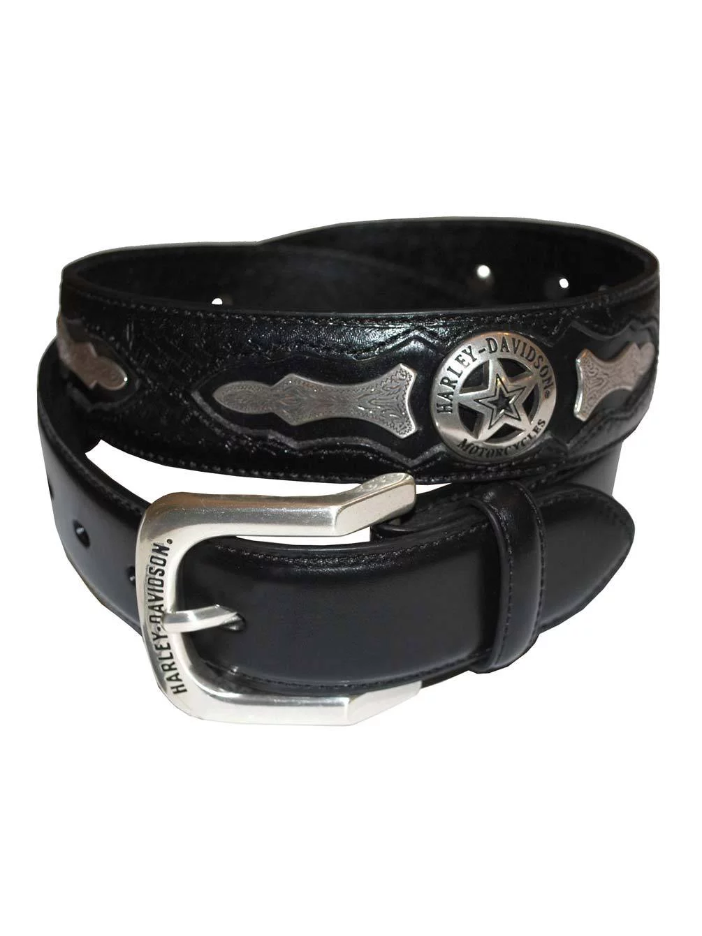 Harley-Davidson Mens Deputy Leather Belt HDMBT10006, Harley Davidson