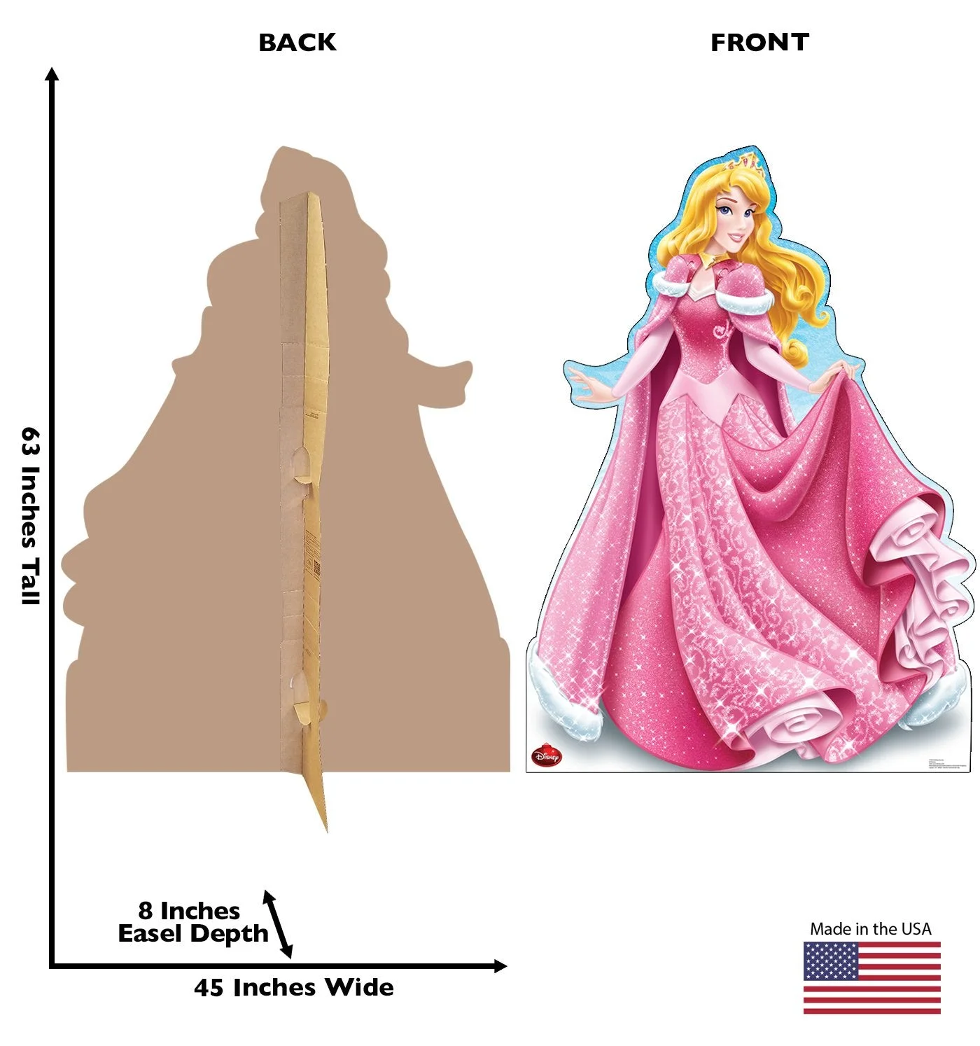 Advanced Graphics Holiday Aurora Life Size Cardboard Cutout Standup - Disney Holiday Collection