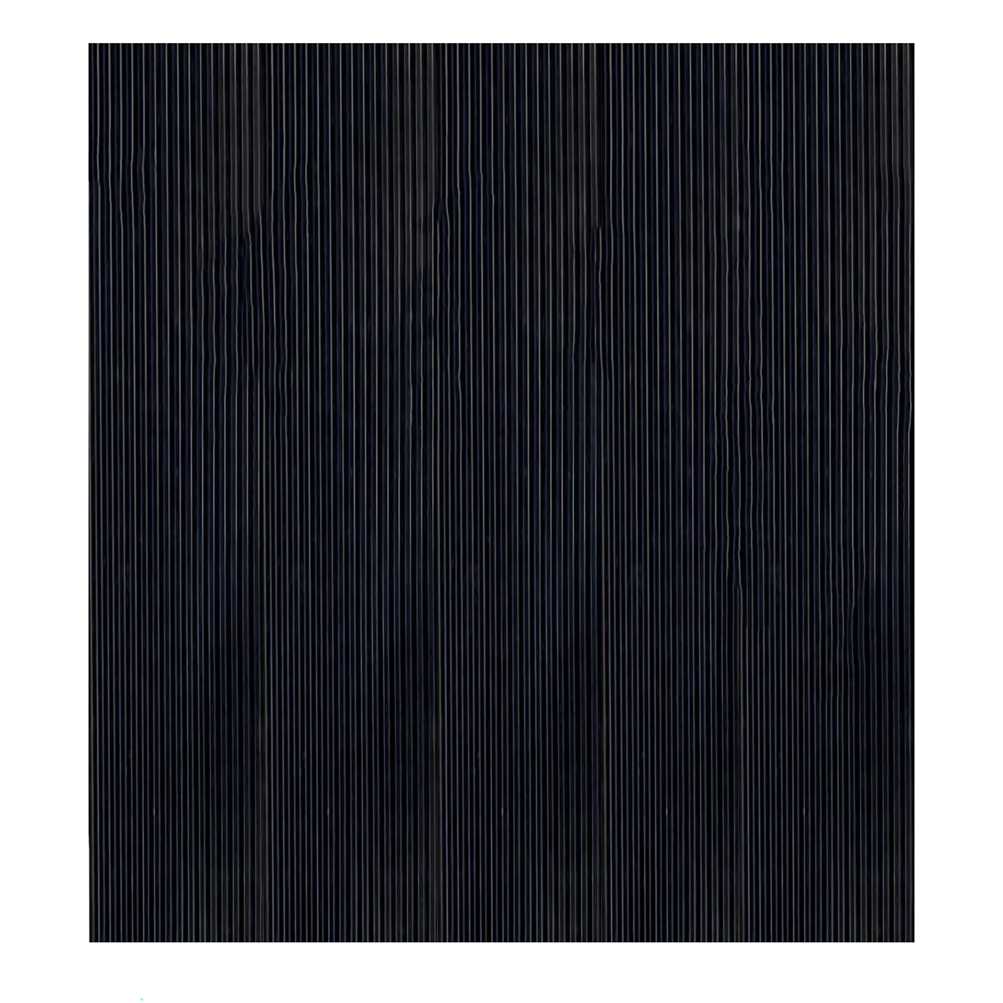 Ottomanson Heavy Duty Mat Waterproof Ribbed 2x13 Indoor Protector Runner Rug, 2' x 13', Black
