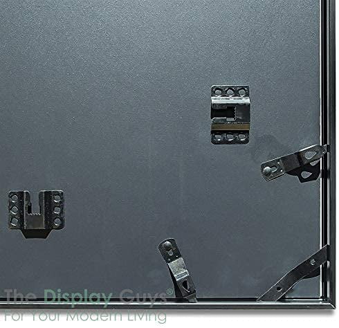 TheDisplayGuys Aluminum Metal 18x24 Picture Frame w. Tempered Glass matted to 12x18 (Gold) for Horizontal & Vertical Wall Hanging