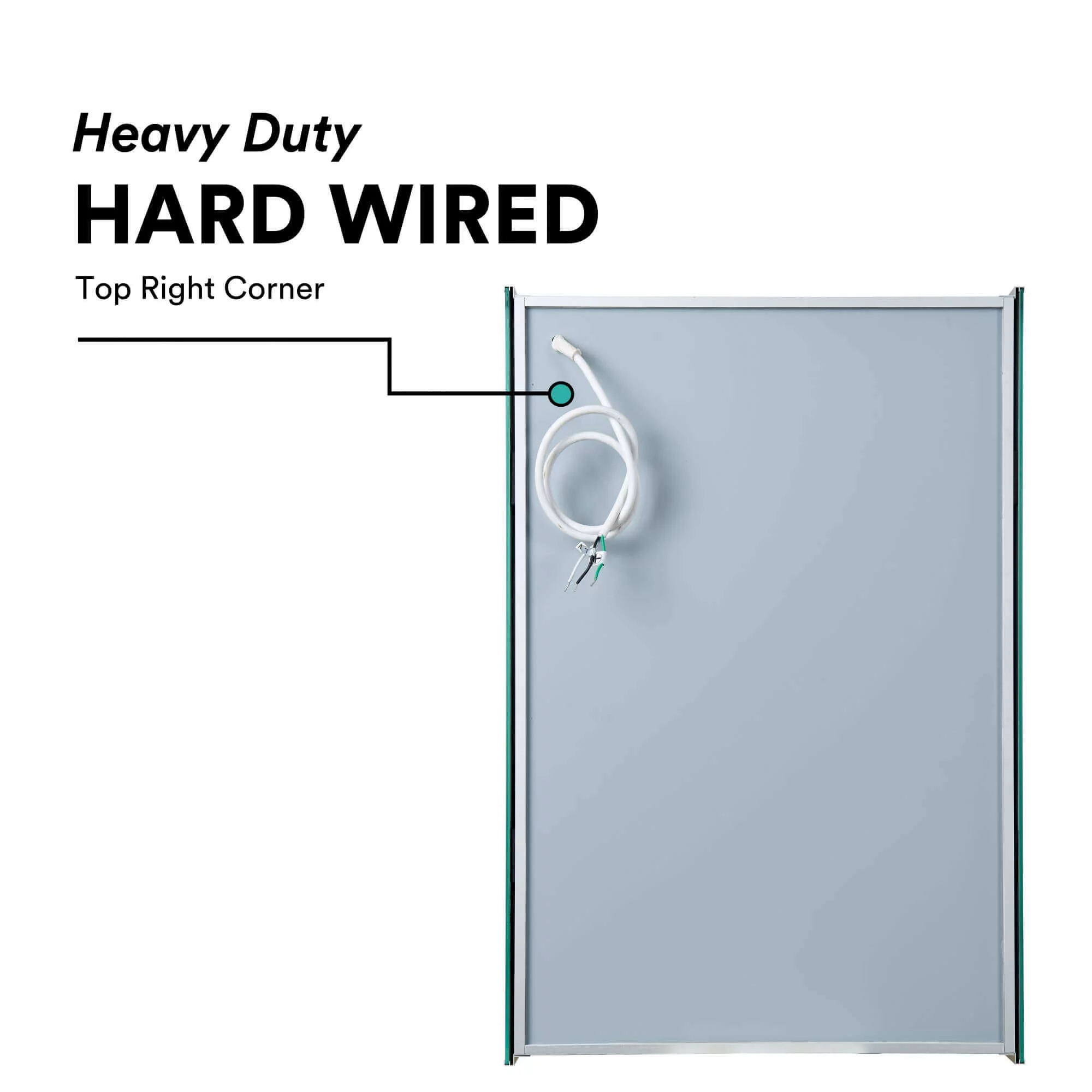 Bathroom Medicine Cabinet, Aluminum, Recessed/Surface Mount, 24