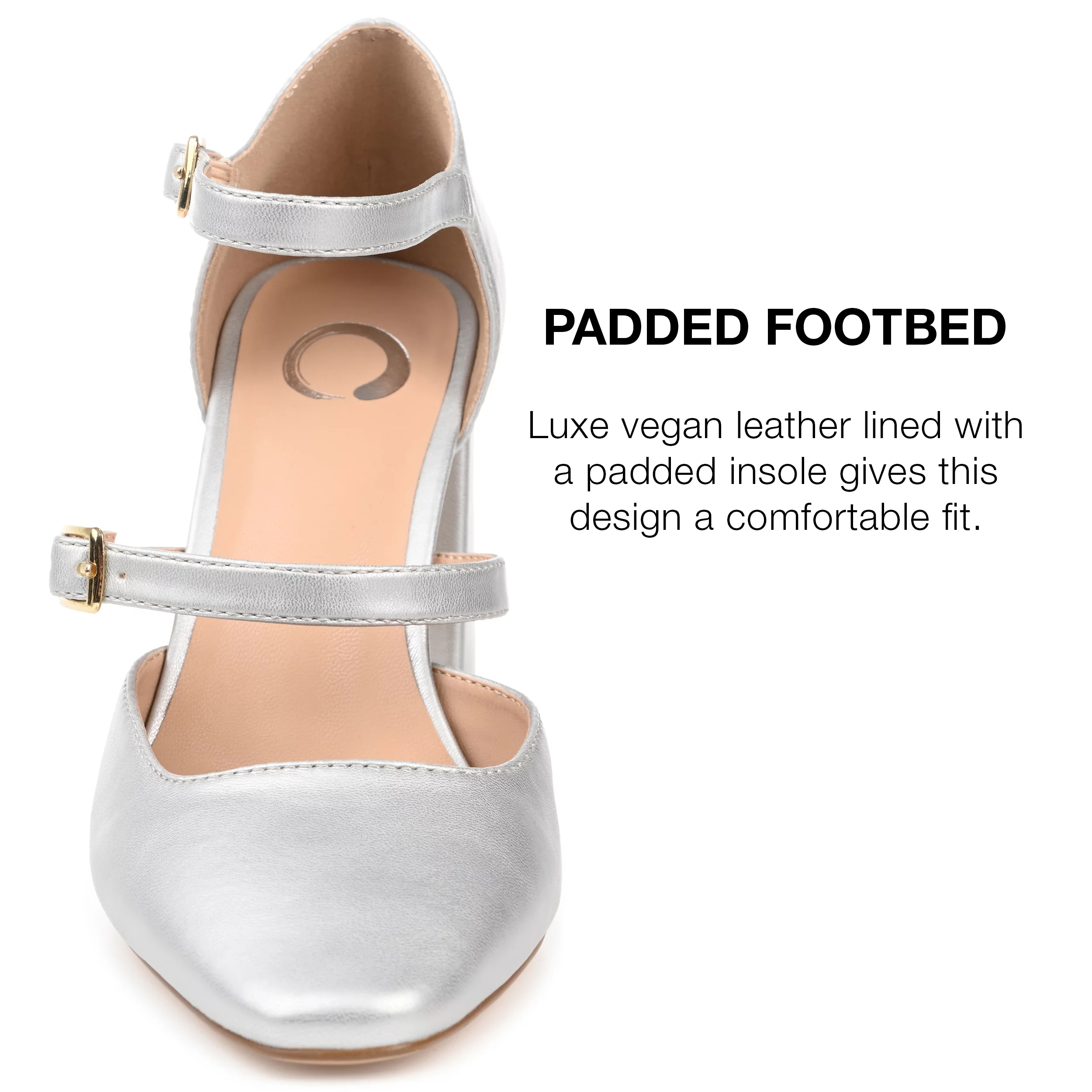 Journee Collection Womens Isadorah Mary Jane Mid Block Heel Square Toe Pumps