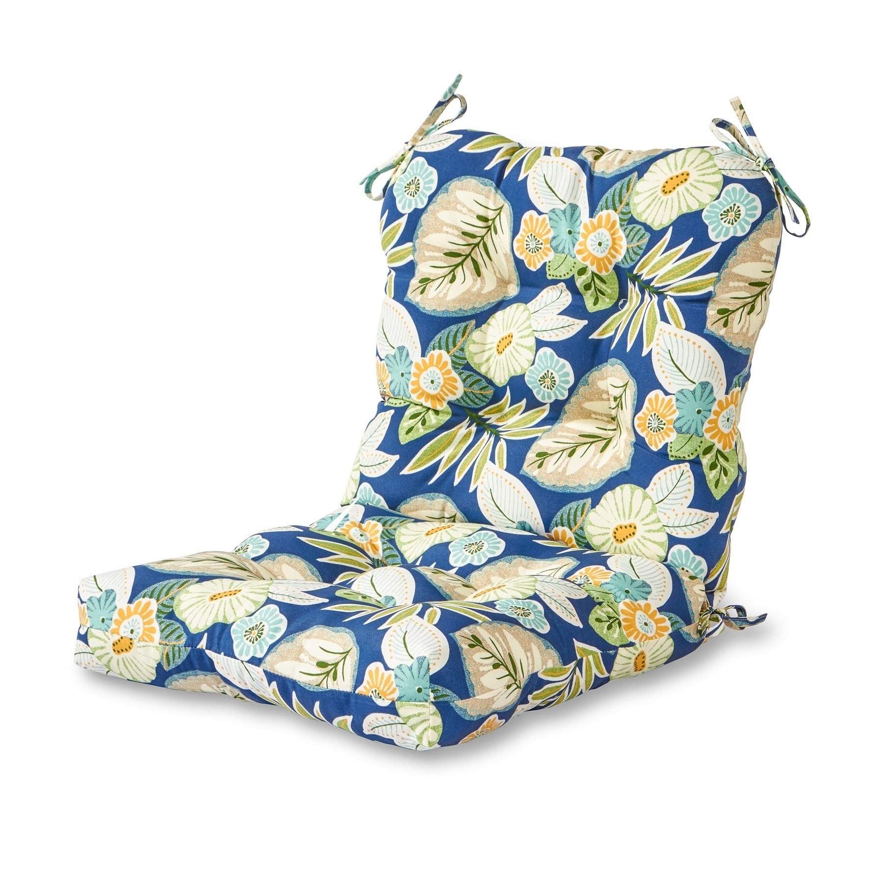Greendale Home Fashions Marlow Floral Outdoor 21-inch x 42-inch Seat/Back Chair Cushion (Cushion Only)