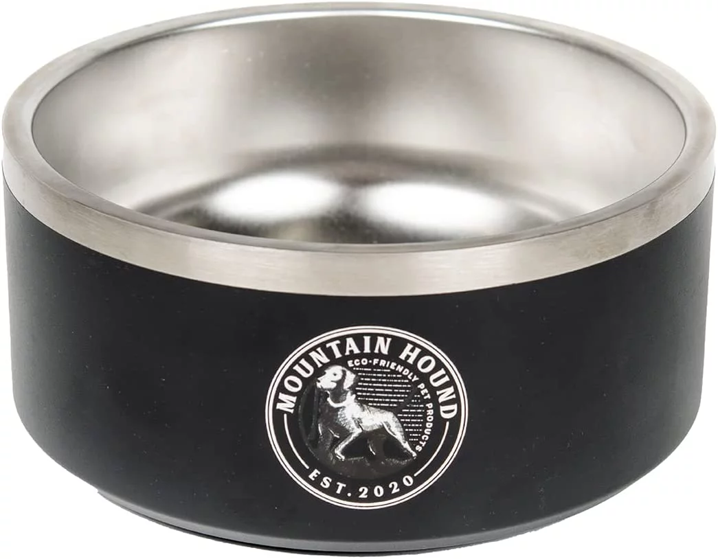 Mountain Hound Stainless Steel Dog Bowl Non-Slip, BPA-Free & Rust Resistant