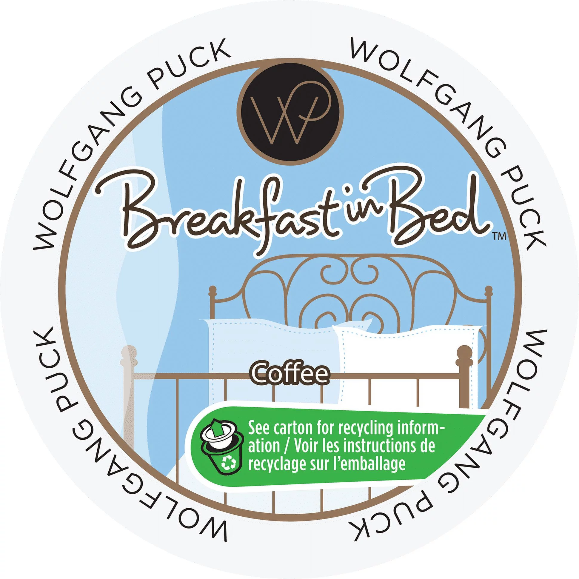 Wolfgang Puck Breakfast In Bed Medium Roast Coffee, for Keurig K Cups Brewers, 24 Count