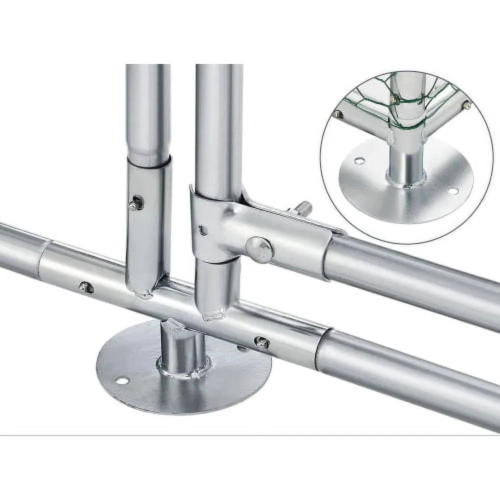 Large Metal Chicken Coop, Walk-in Chicken Run, Galvanized Wire Poultry Chicken Hen Pen Cage, Rabbits Duck Cages with Waterproof and Anti-Ultraviolet Cover for Outside(10' L x 6.6' W x 6.56' H)