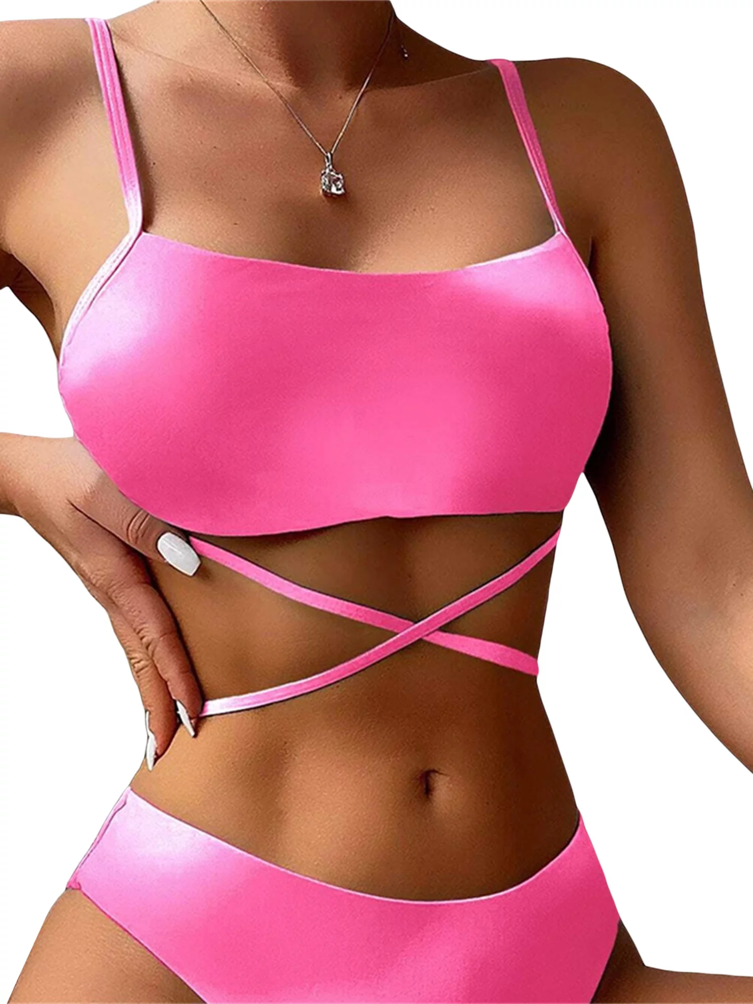 Womens 3 Piece Bathing Suit Tie Dye Print Triangle Swimsuit Bikini Set with Cover Up Skirt
