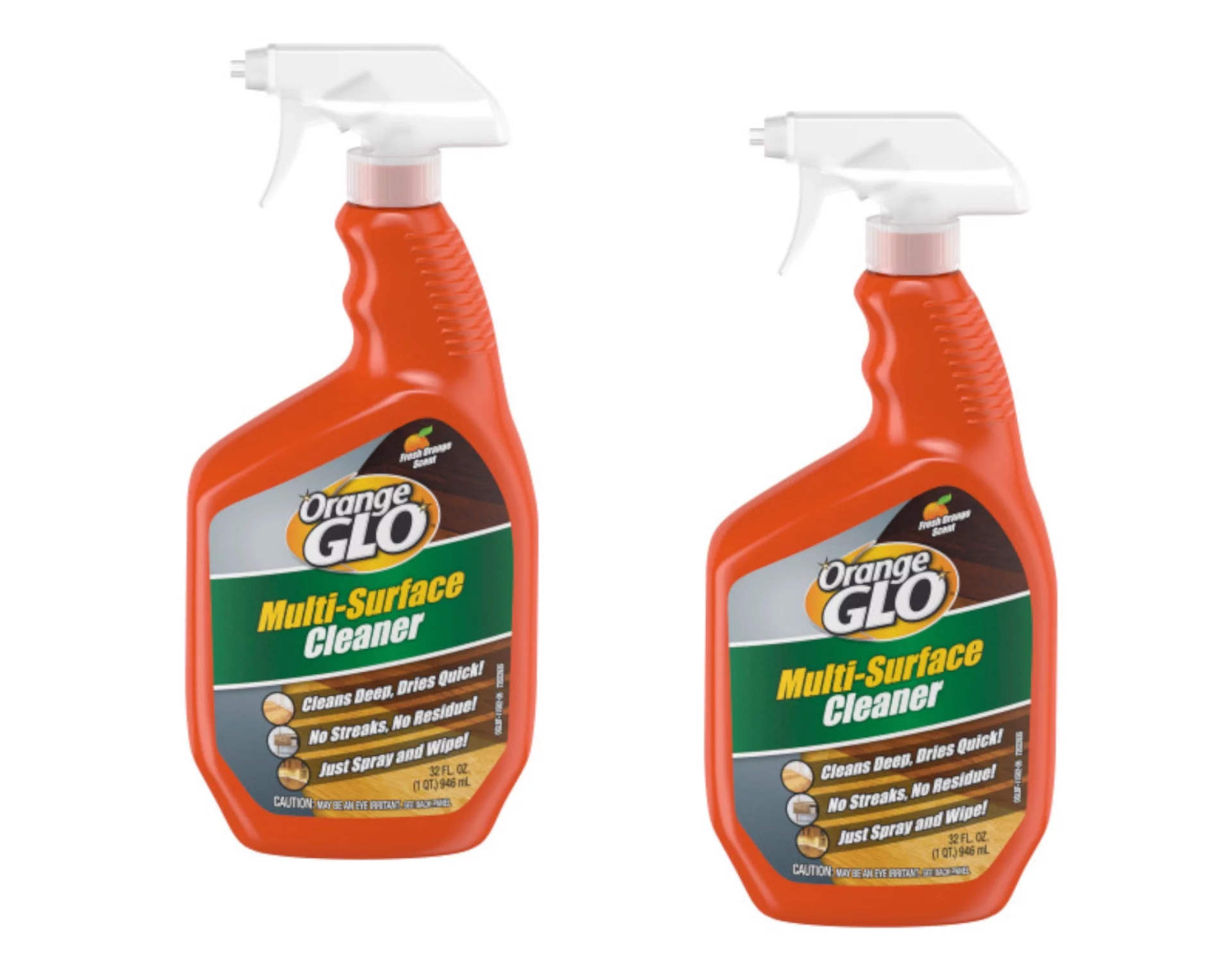 Orange Glo Multi-Surface Cleaner, Fresh Orange Scent, 32 Fl Oz (2 Pack)