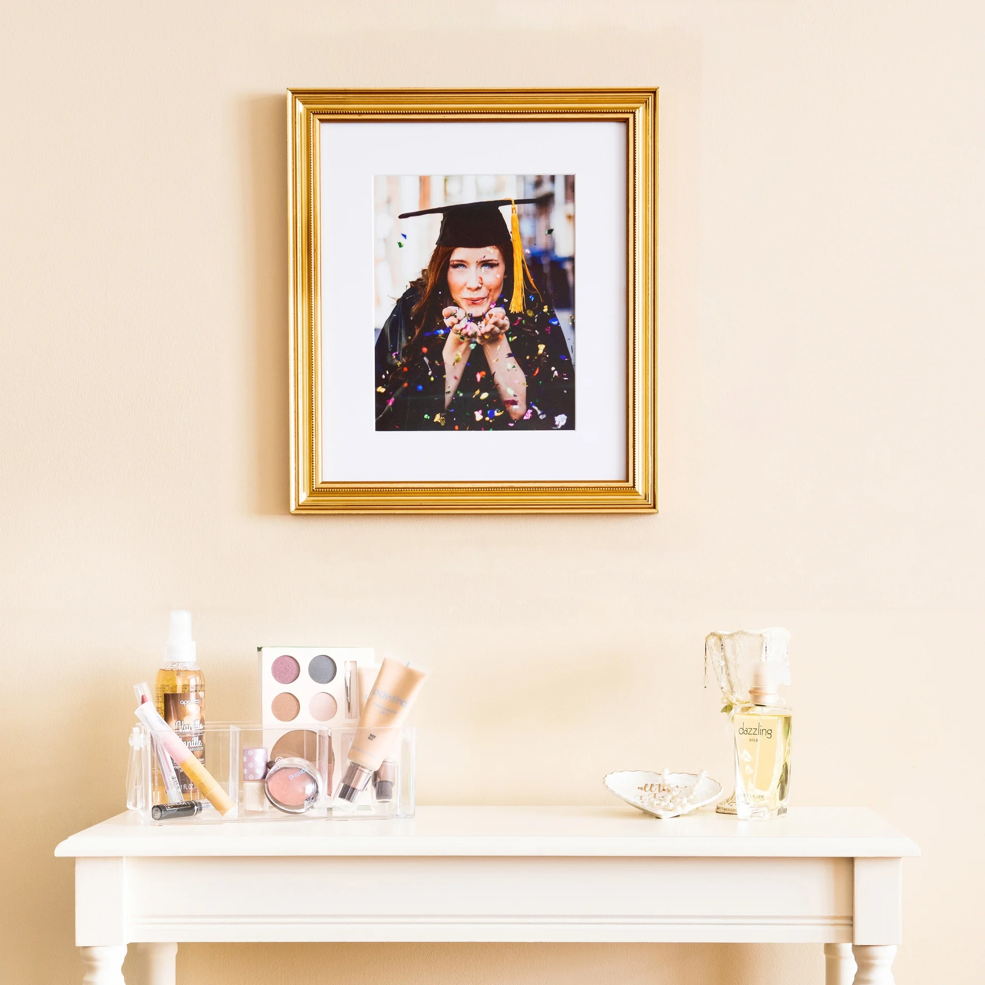 ArtToFrames 12x16 Inch Gold Picture Frame, This Gold Wood Poster Frame is Great for Your Art or Photos, Comes with Regular Glass (4159)