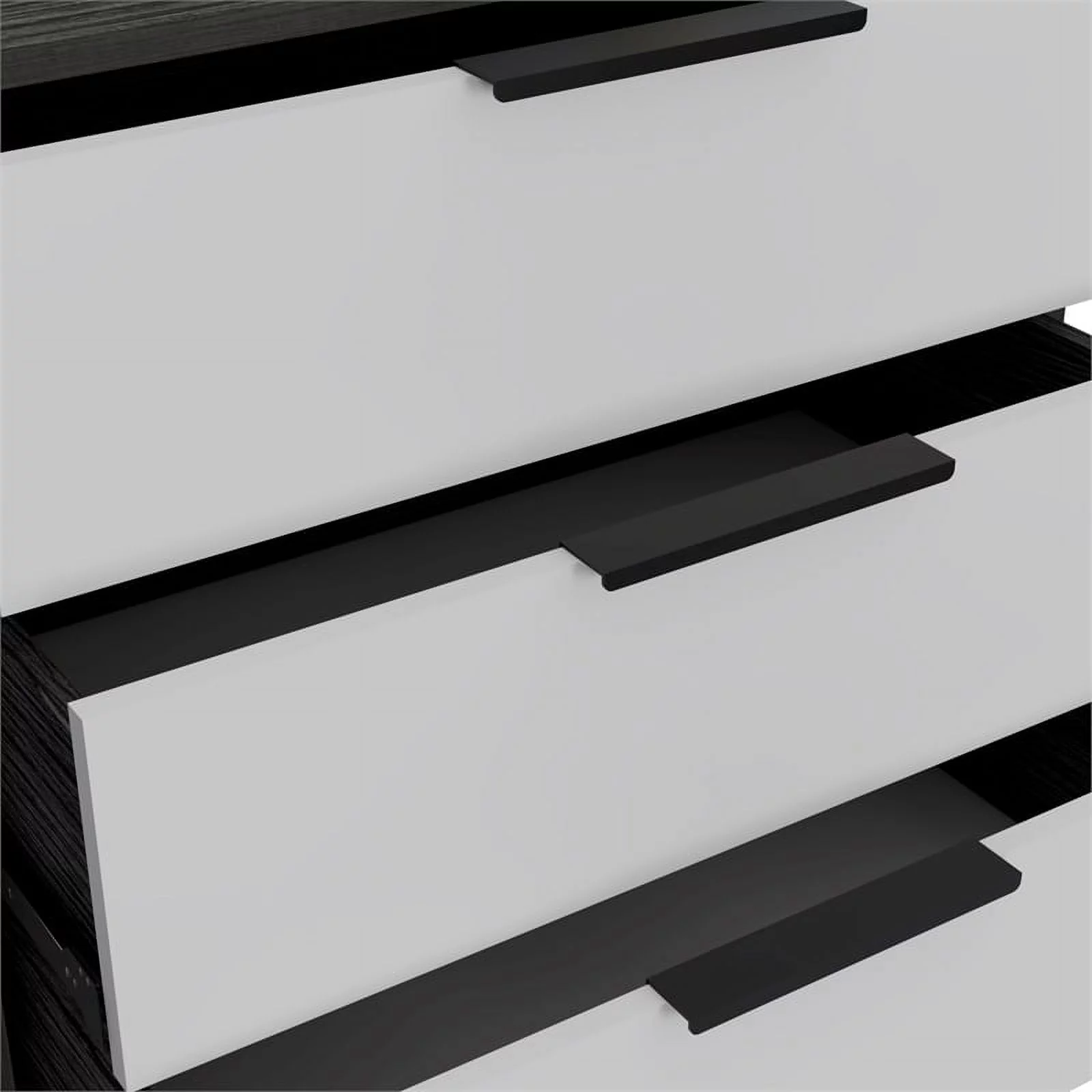 Home Square 2-Piece Set with 3 Drawer Dresser and 5 Drawer Dresser In Smoky Oak