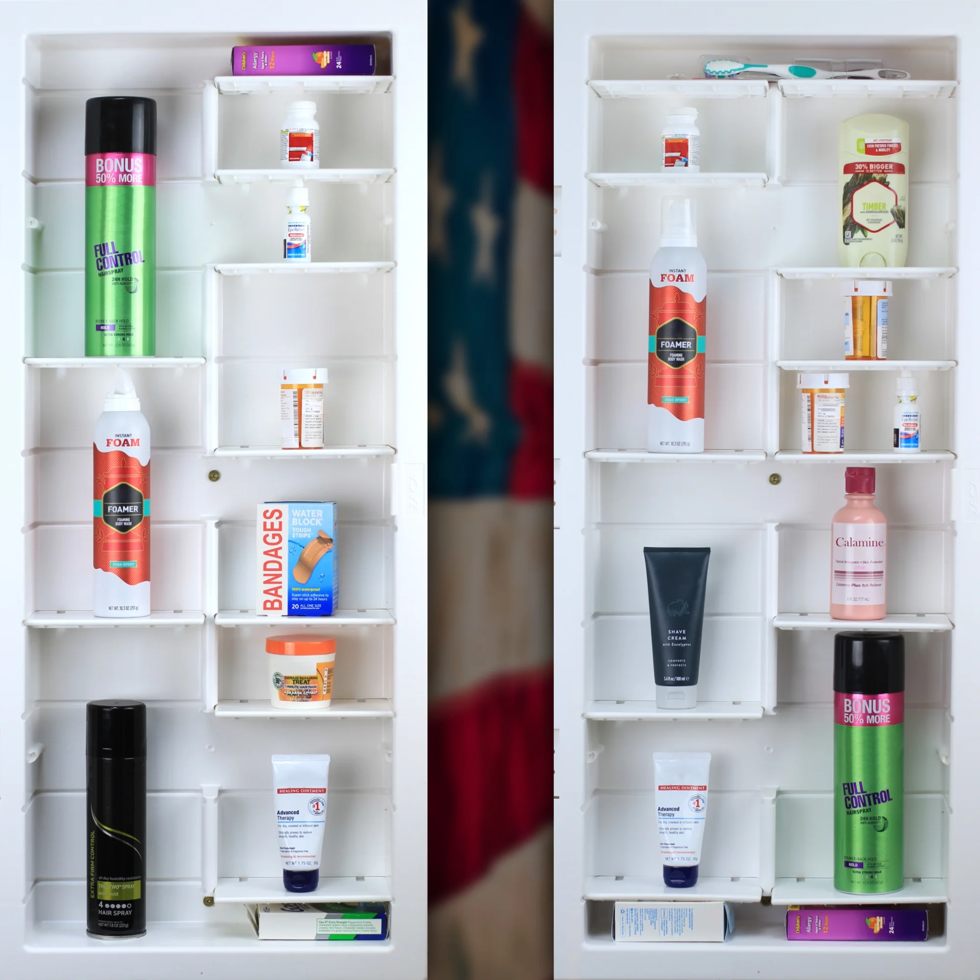 21-2-36-13 Media 16in x 36in Frameless Recessed Medicine Cabinet with 13 shelves