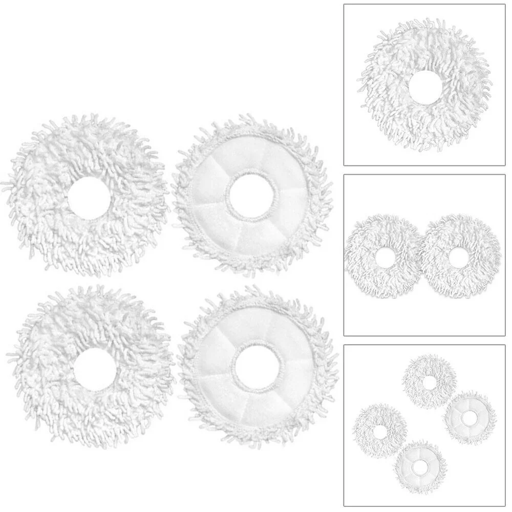 4pcs For Bot W10 & W10 Pro Self-Cleaning Vacuum Cleaner Mop Cloth,Accessories