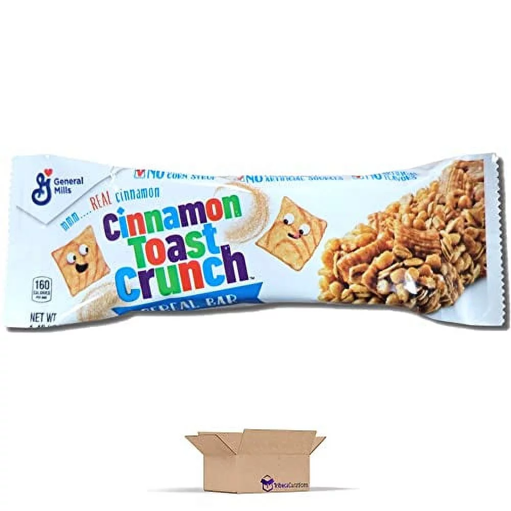 (5 pack) Cinnamon Toast Cereal Bar Value Pack | Bundled by Tribeca Curations | 1.42 Ounce | Pack of 12