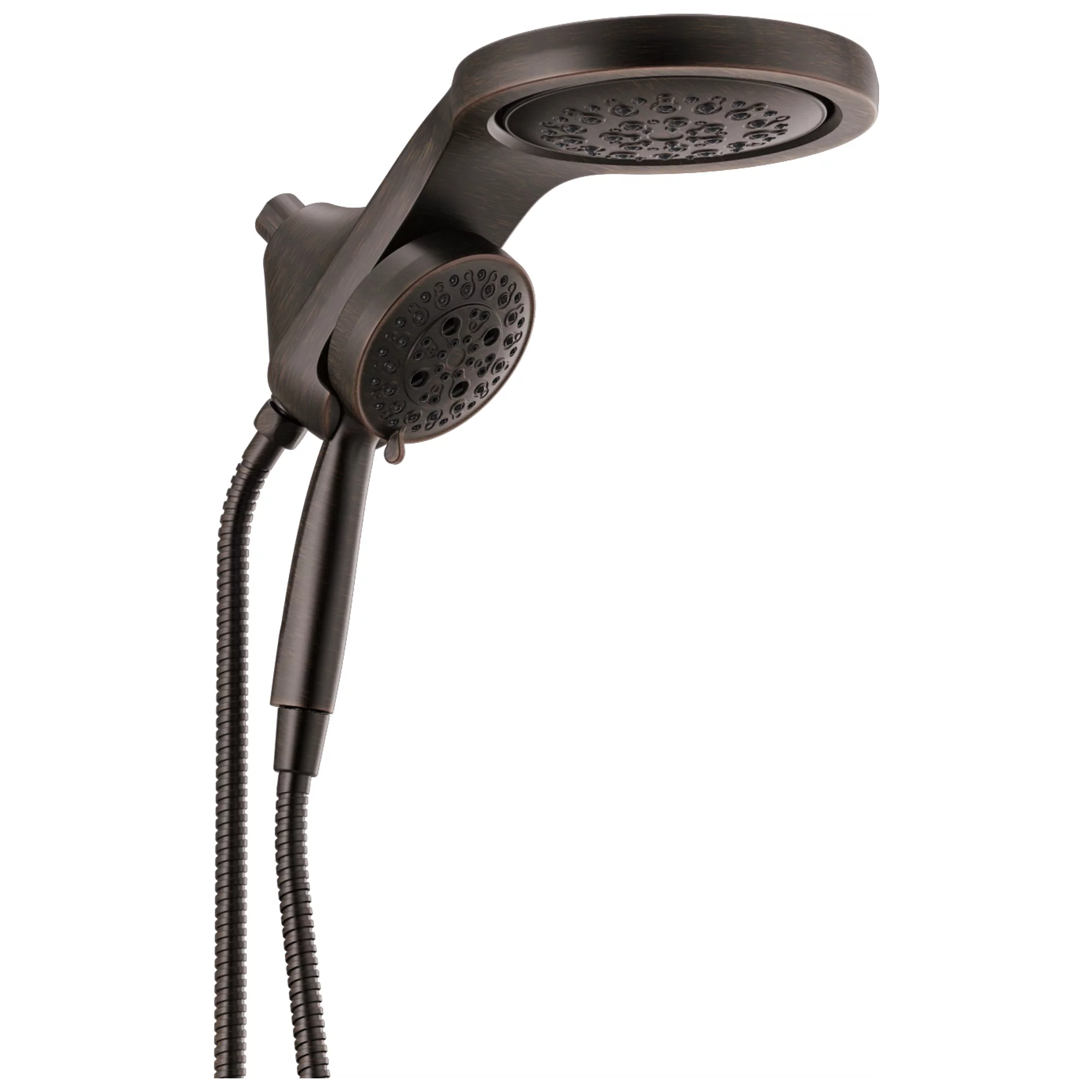 Delta Universal Showering Components: HydroRain® H2Okinetic® 5-Setting Two-in-One Shower Head