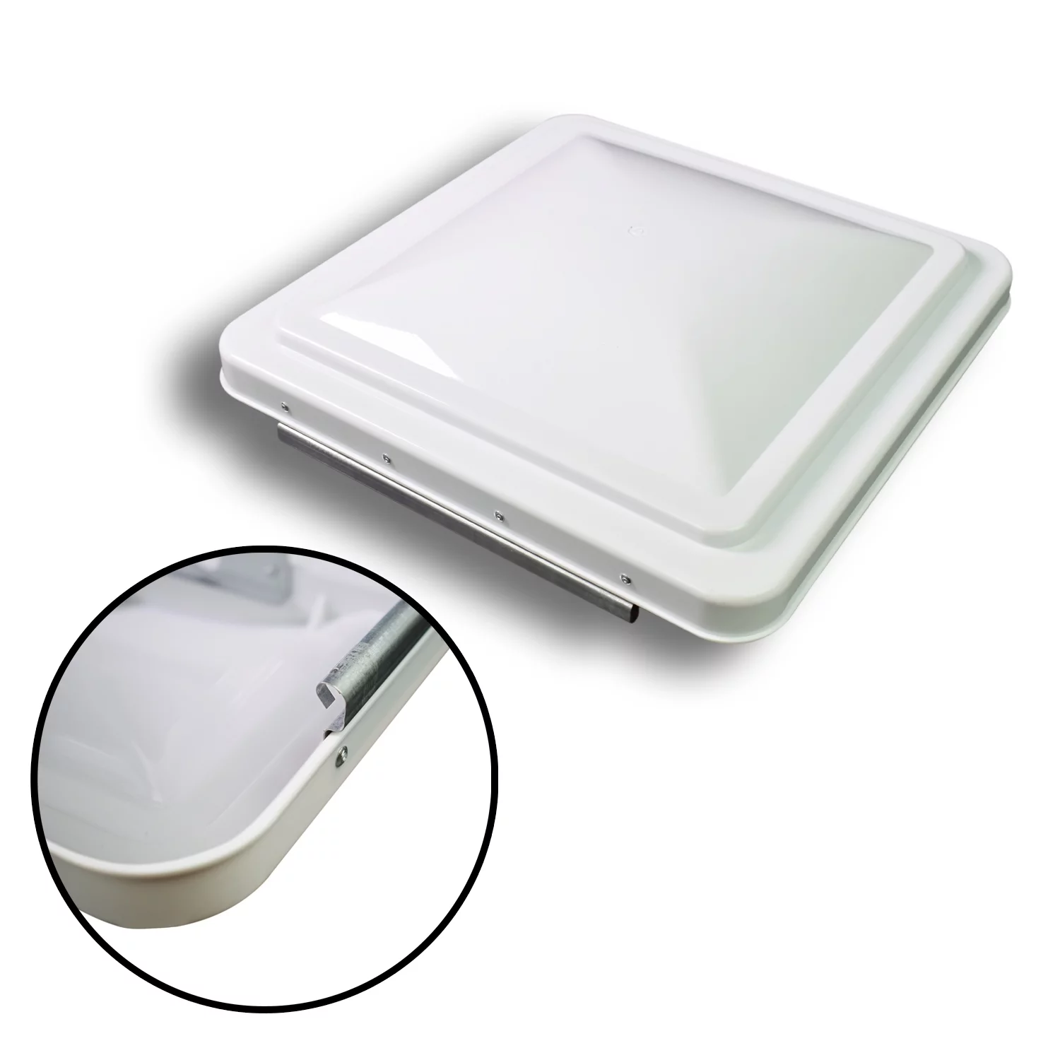 RV 14 x 14 Roof Vent Cover Replacement Lid-Motorhome Camper RV Trailer White (3)