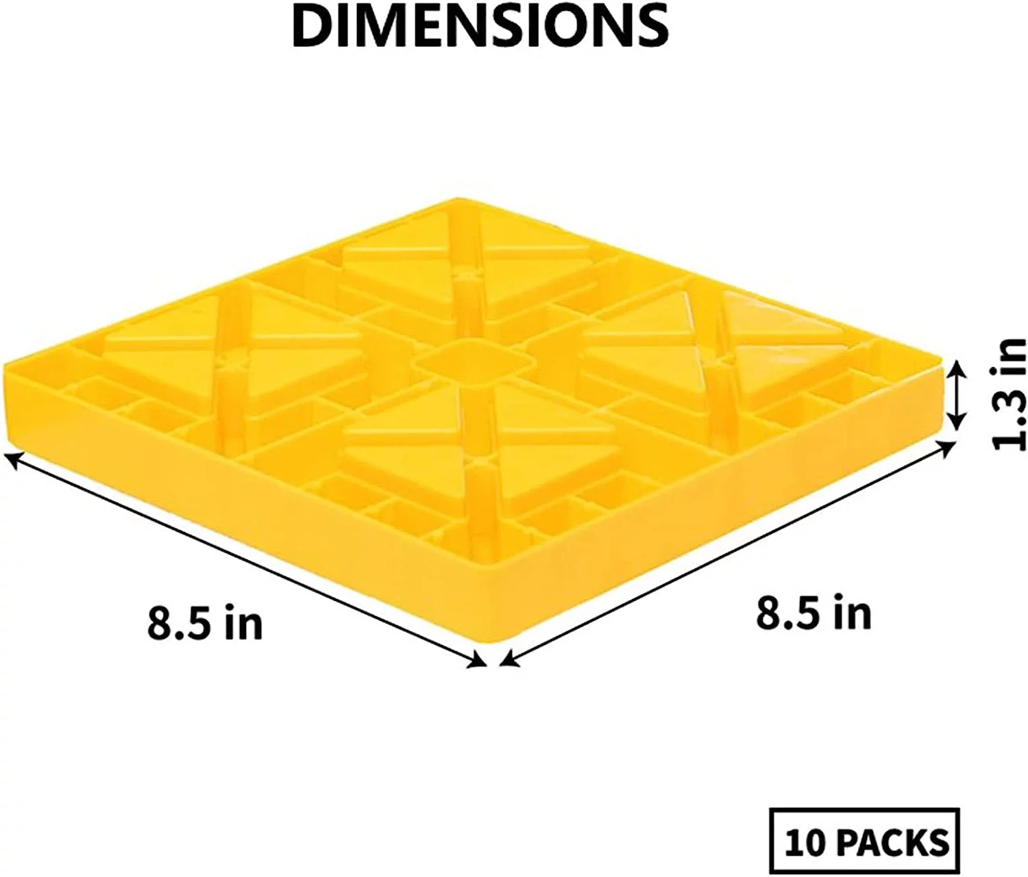 GarfatolRv Camper Leveling Blocks Ideal for Leveling Single and Dual Wheels, 10 Pack with  Bag