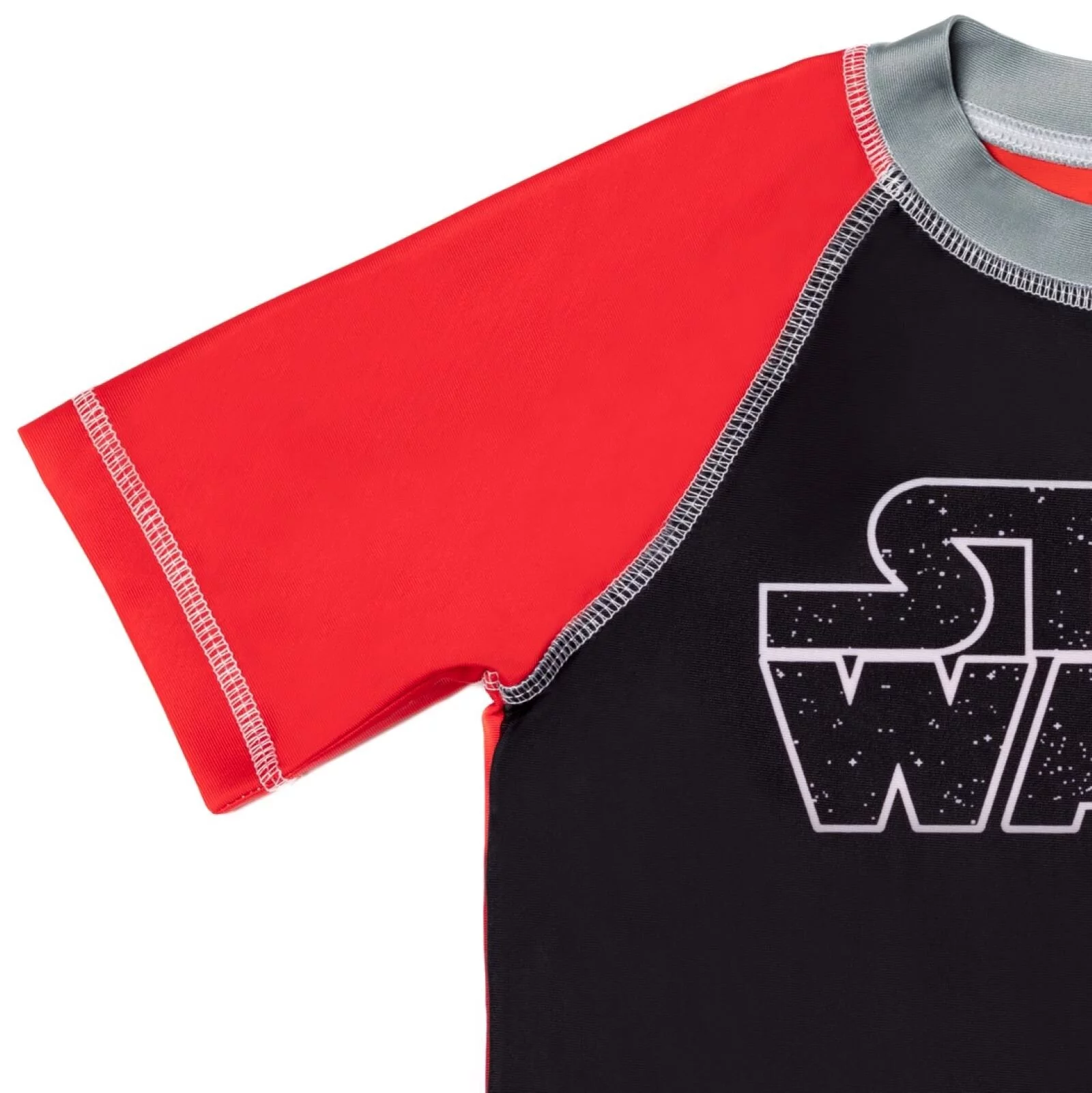 Star Wars Darth Vader Stormtrooper Little Boys Swim Rash Guard Swim Trunks Black / Red 7