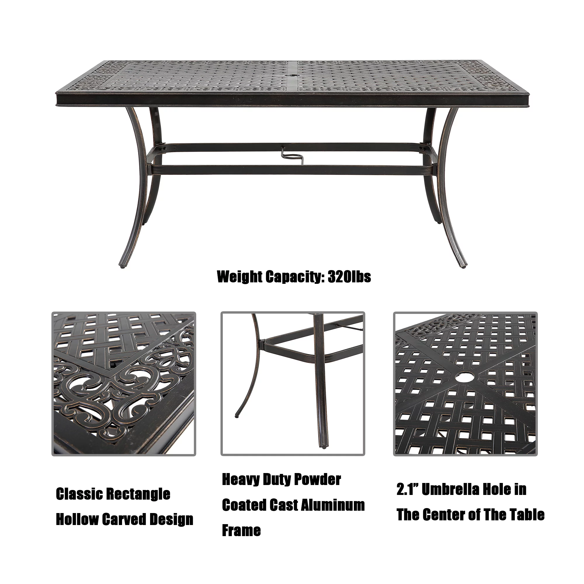 Mondawe 6-Person Cast Aluminum 28