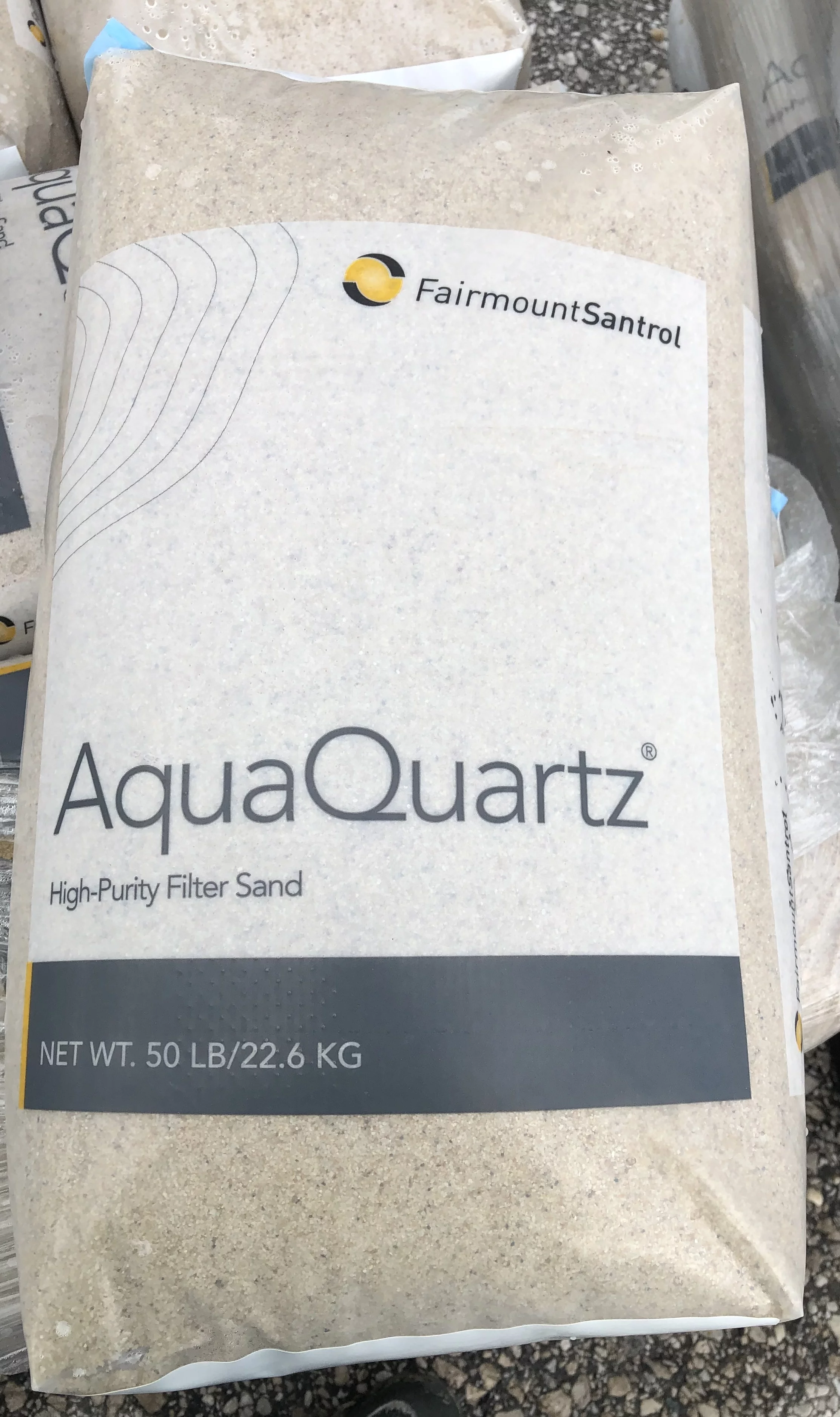 Pool Filter Sand Grade Silica Sand - 50 lbs. Fairmount Minerals (Safe and Clean enough for use in fish Aquariums and Koi ponds)