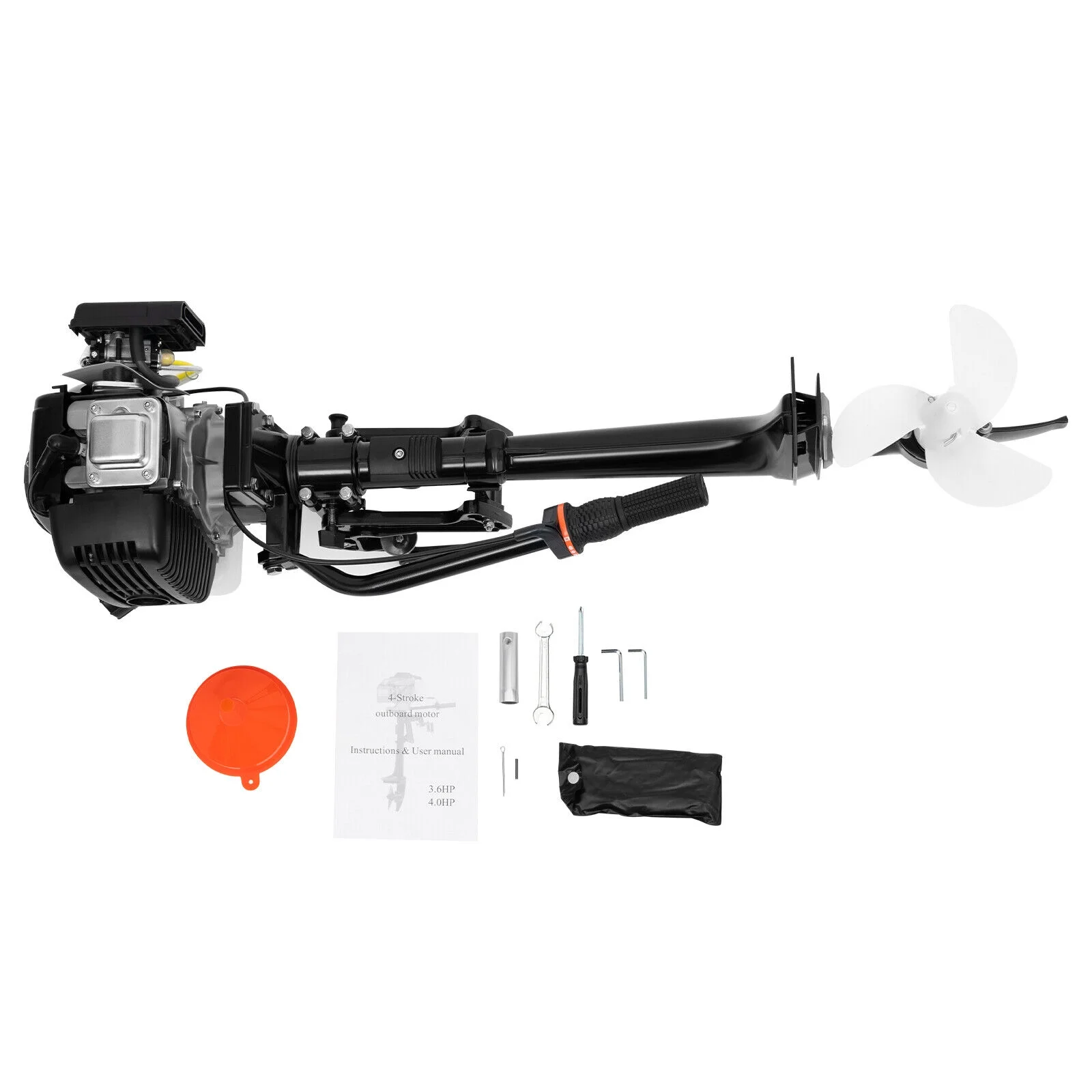 4HP 4 Stroke Outboard Motor Fishing Boat Engine with Air Cooling System CDI