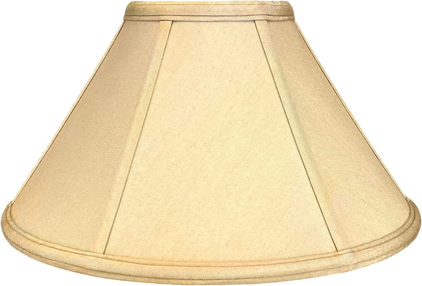 AUCHI Empire Lamp Shade, Antique Gold, 6 x 18 x 11.5