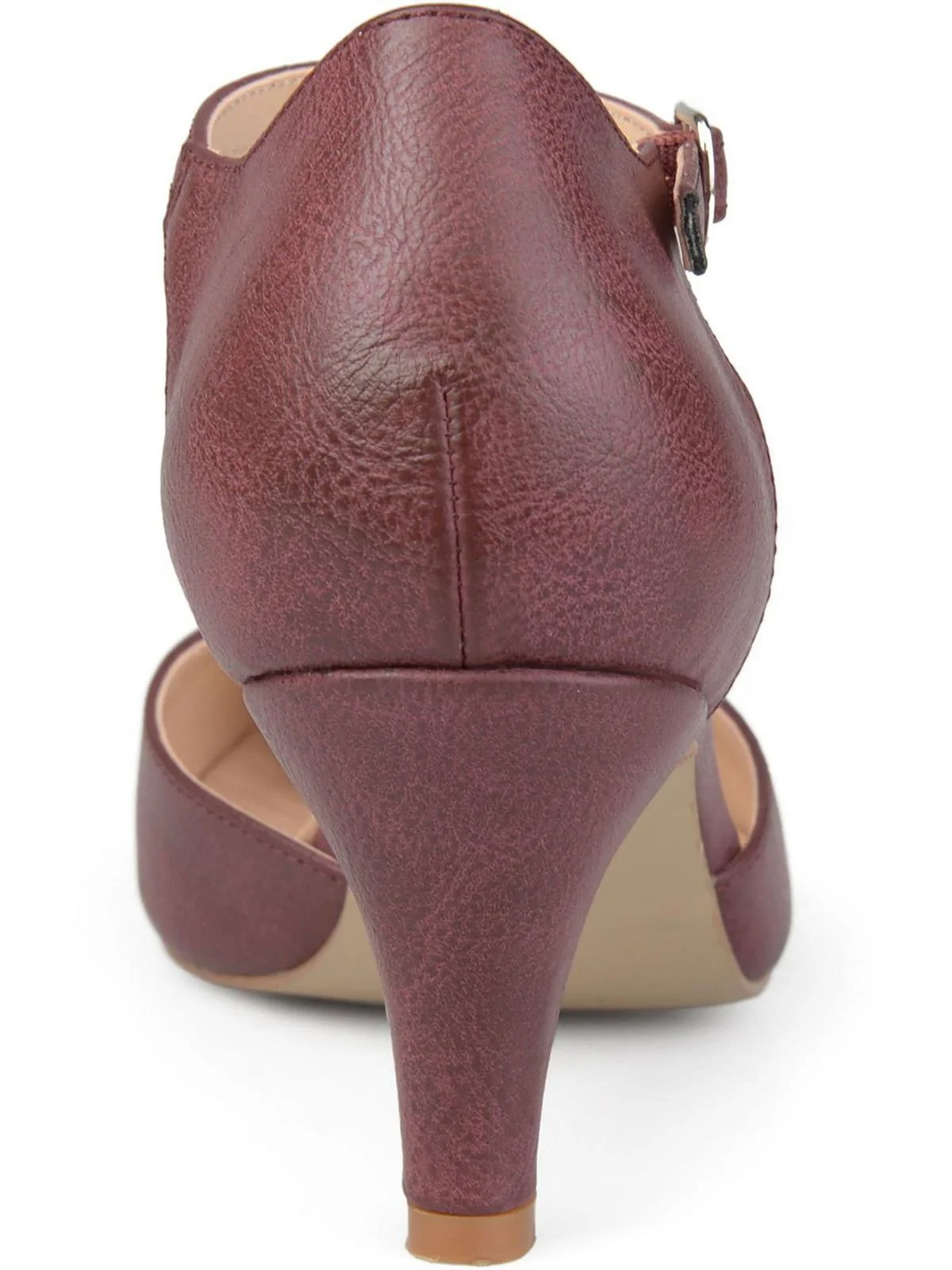 Journee Collection Womens Bettie Faux Leather Padded Insole Mary Janes