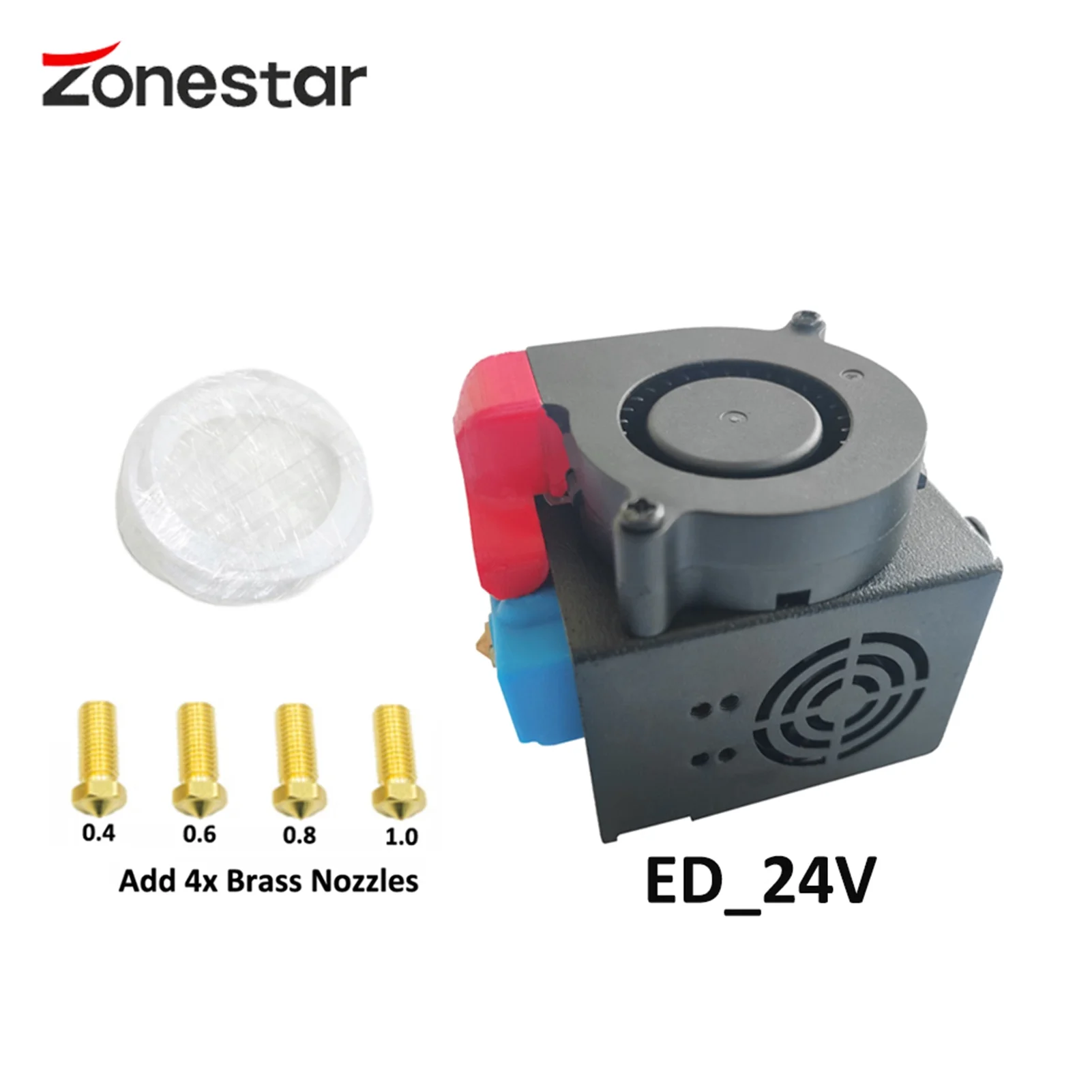 Printer Head,Support Pla Abs 24v Z8z9z10 3d With 4pcs Volcanic Nozzles With 23.6inch Drive Kit 24v Printer Drive Kit 23.6inch Ptfe Tube Ptfe Tube Support 3d Printer With 23.6inch Ptfe Huiop