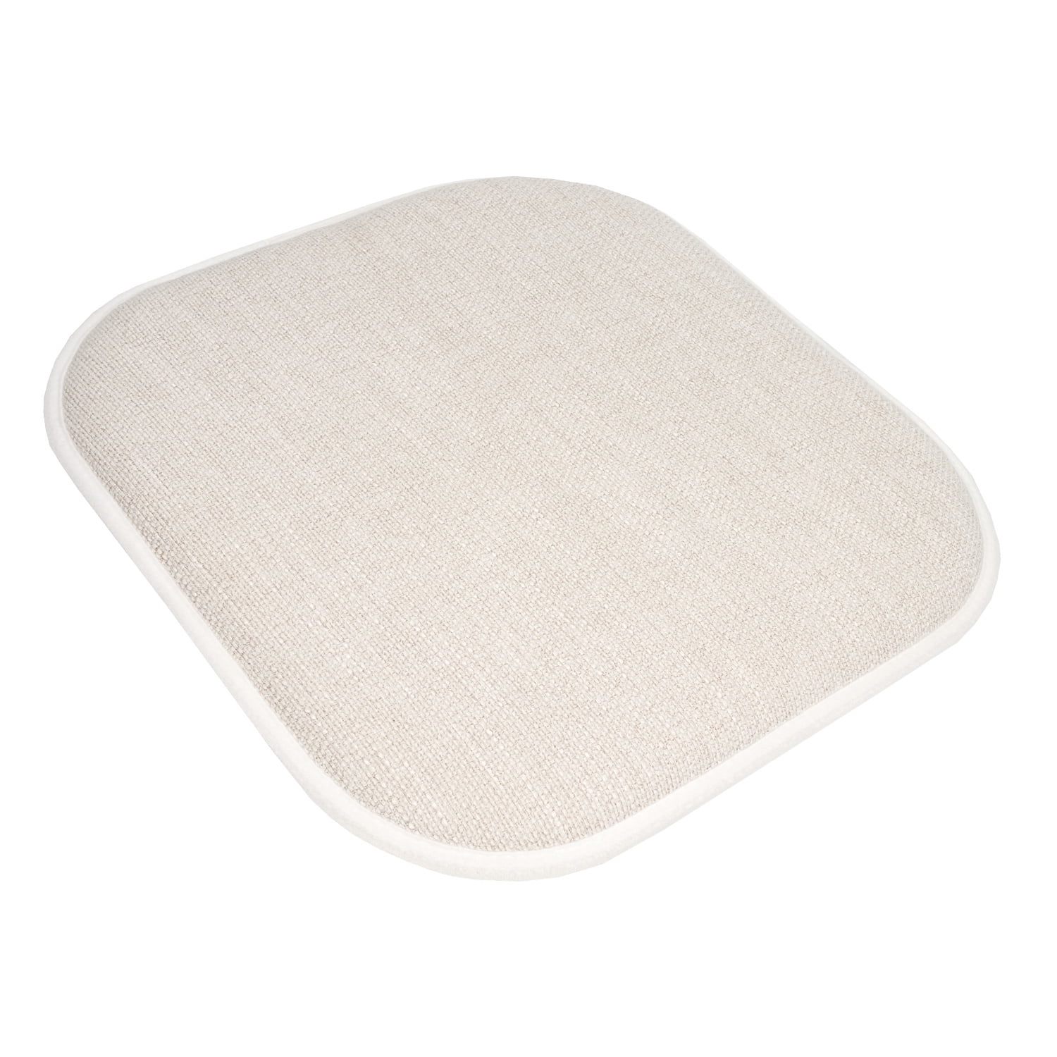 Alexis Memory Foam No Slip Back 16 x 16 Chair Pad Cushion 12 Pack Linen/Beige
