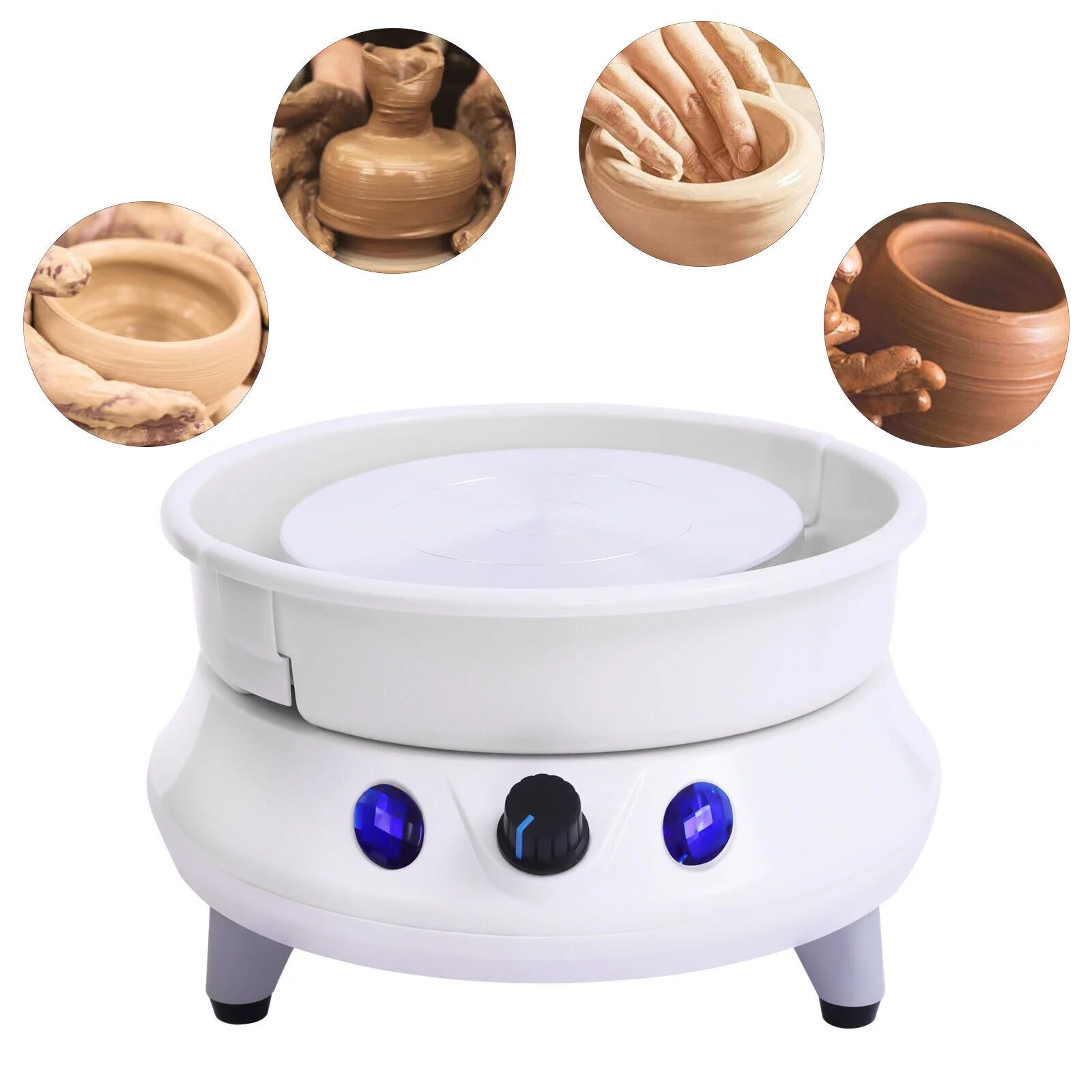 Electric Pottery Wheel Forming Machine Ceramic Work Clay Art Craft Machine 110V