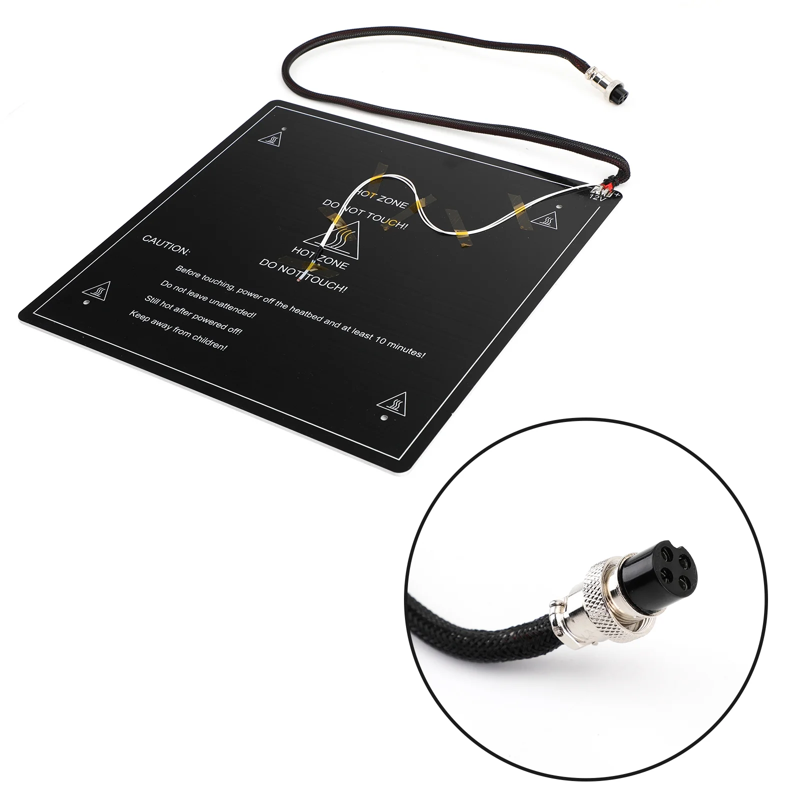 310*310*3mm Aluminum Heated Bed Hot Bed Platform for CR-10 10S 3D Printer &Cable