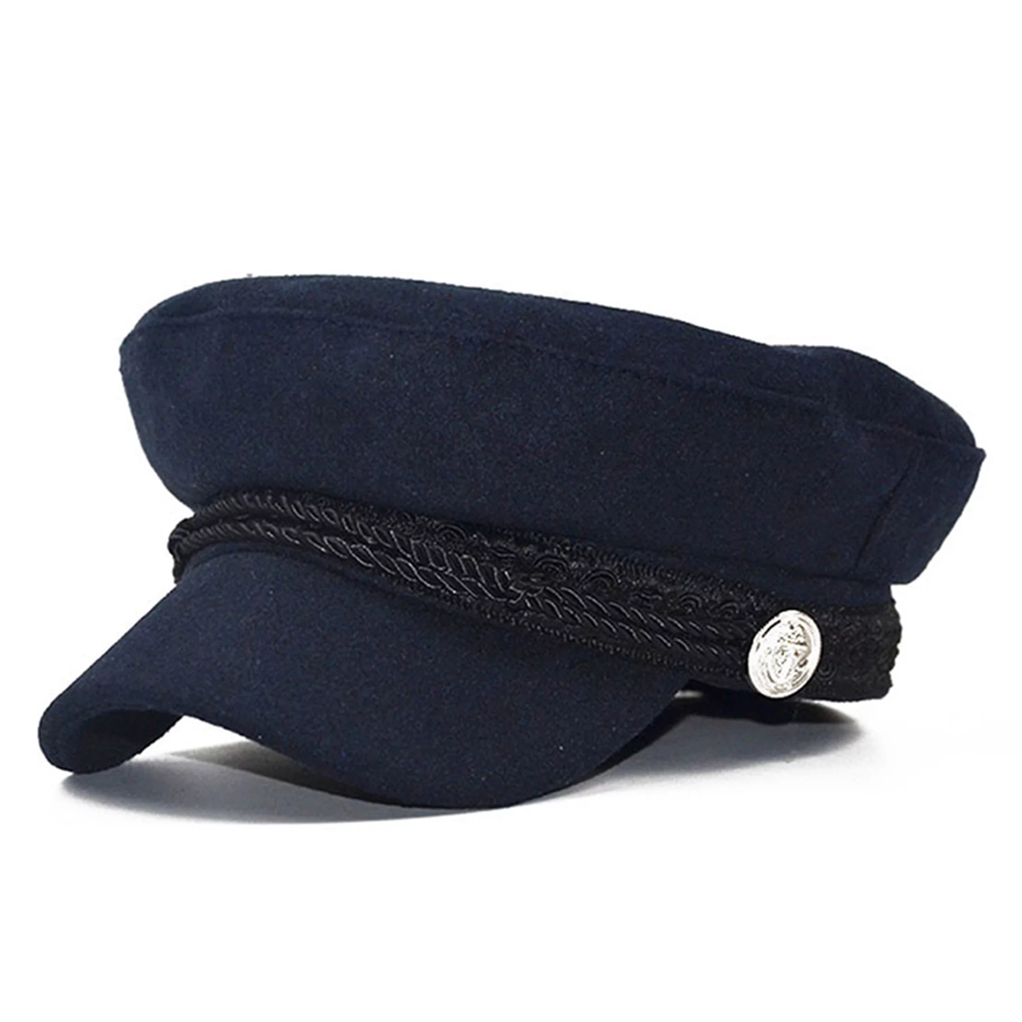 Men Women Cotton Greek Fisherman Hat Newsboy Sailor Army Cap Peaked Cap