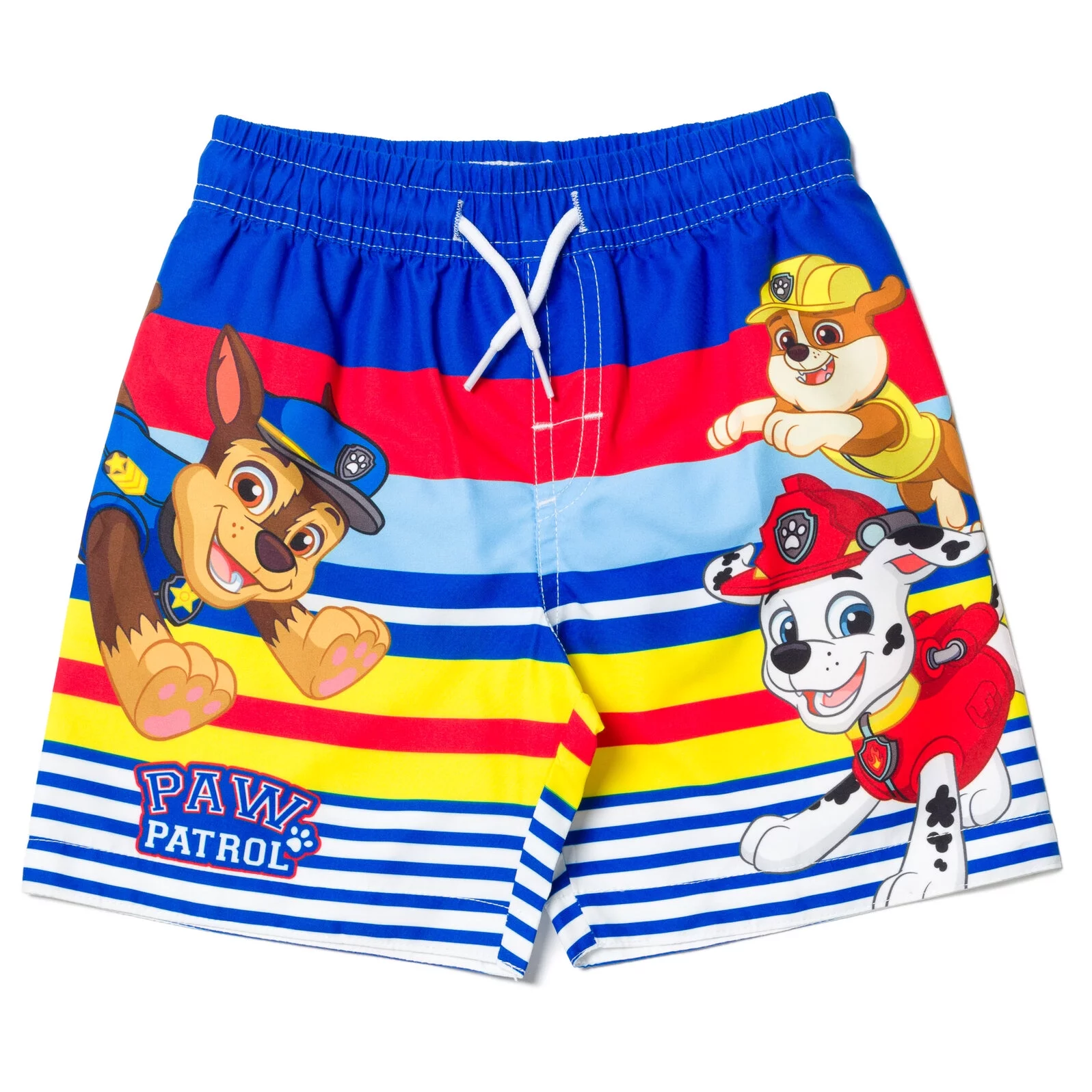 Paw Patrol Rubble Marshall Chase Toddler Boys Swim Trunks Multicolor 3T