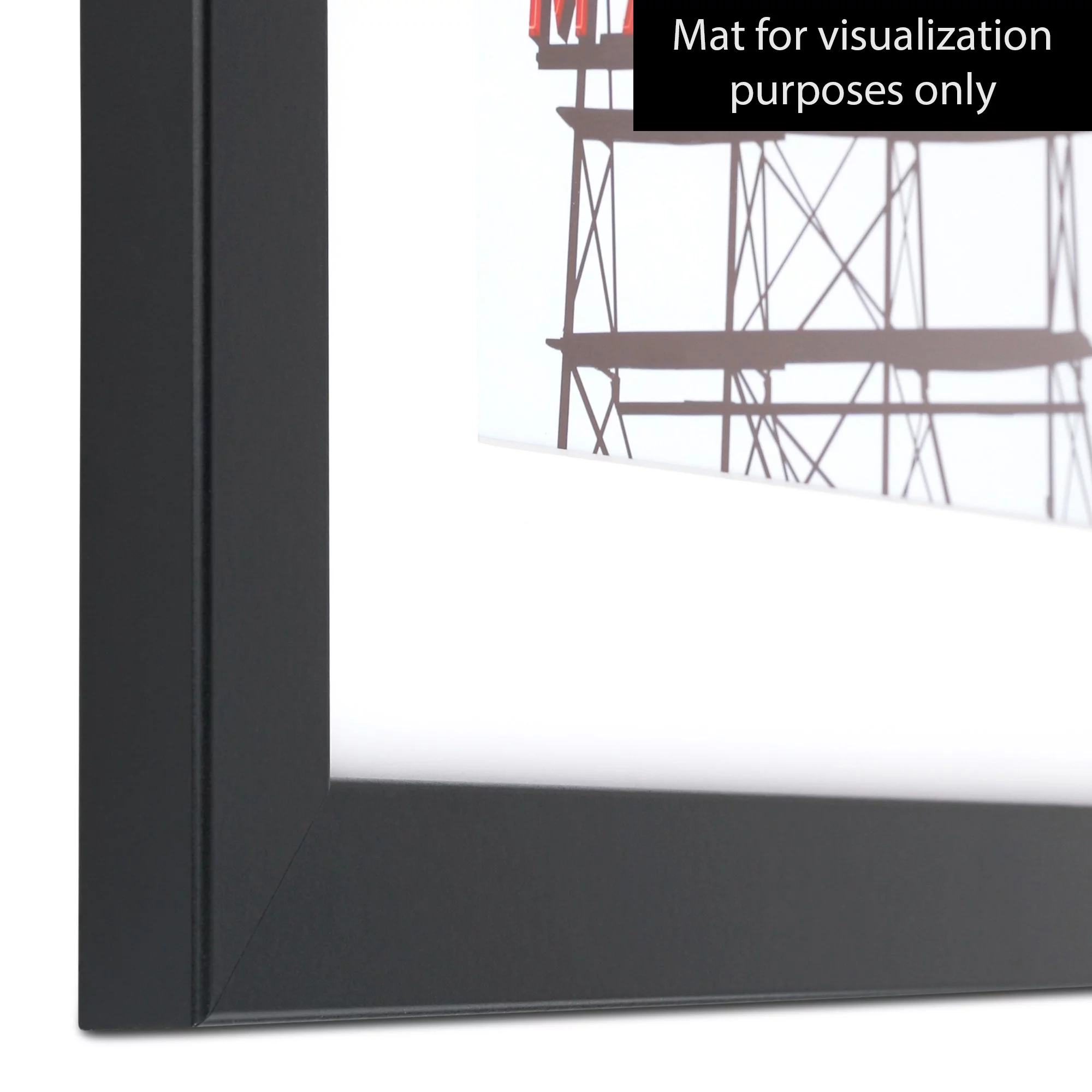 ArtToFrames 24x30 Inch Black Picture Frame, This Black MDF Poster Frame is Great for Your Art or Photos, Comes with 060 Plexi Glass (4267)